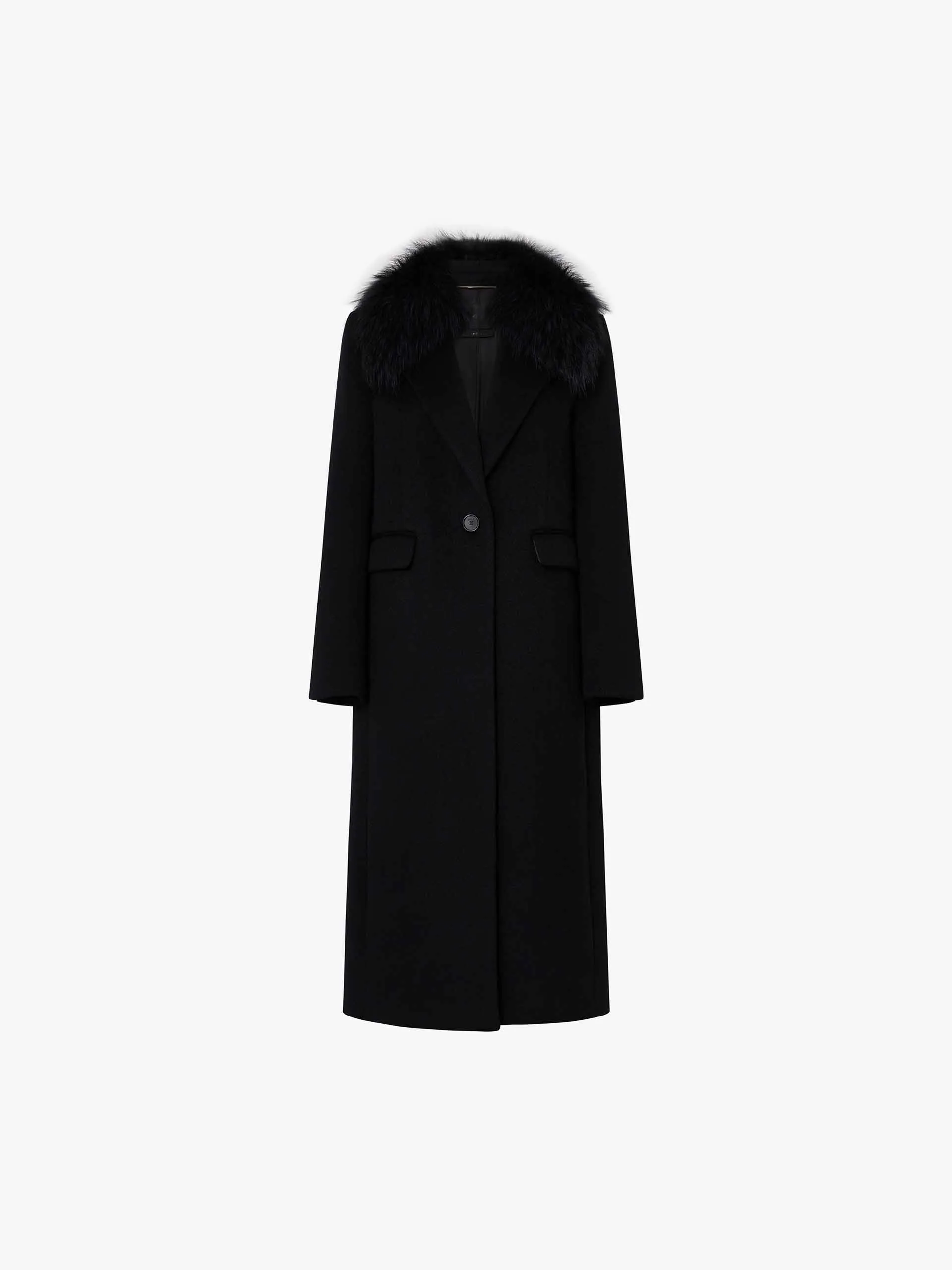 Fur Collar Structured Coat sold by Mo&Co product image thumbnail 5