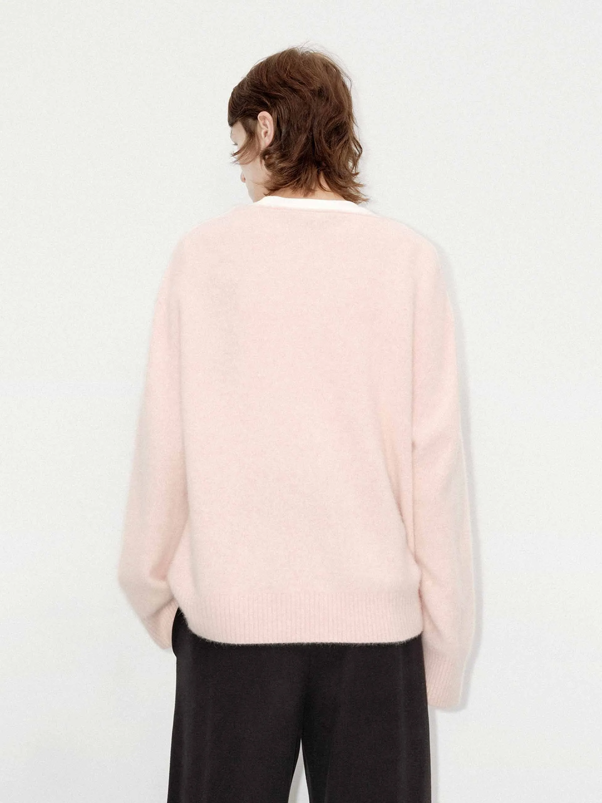 Deep V-neck Loose Sweater sold by Mo&Co product image thumbnail 3