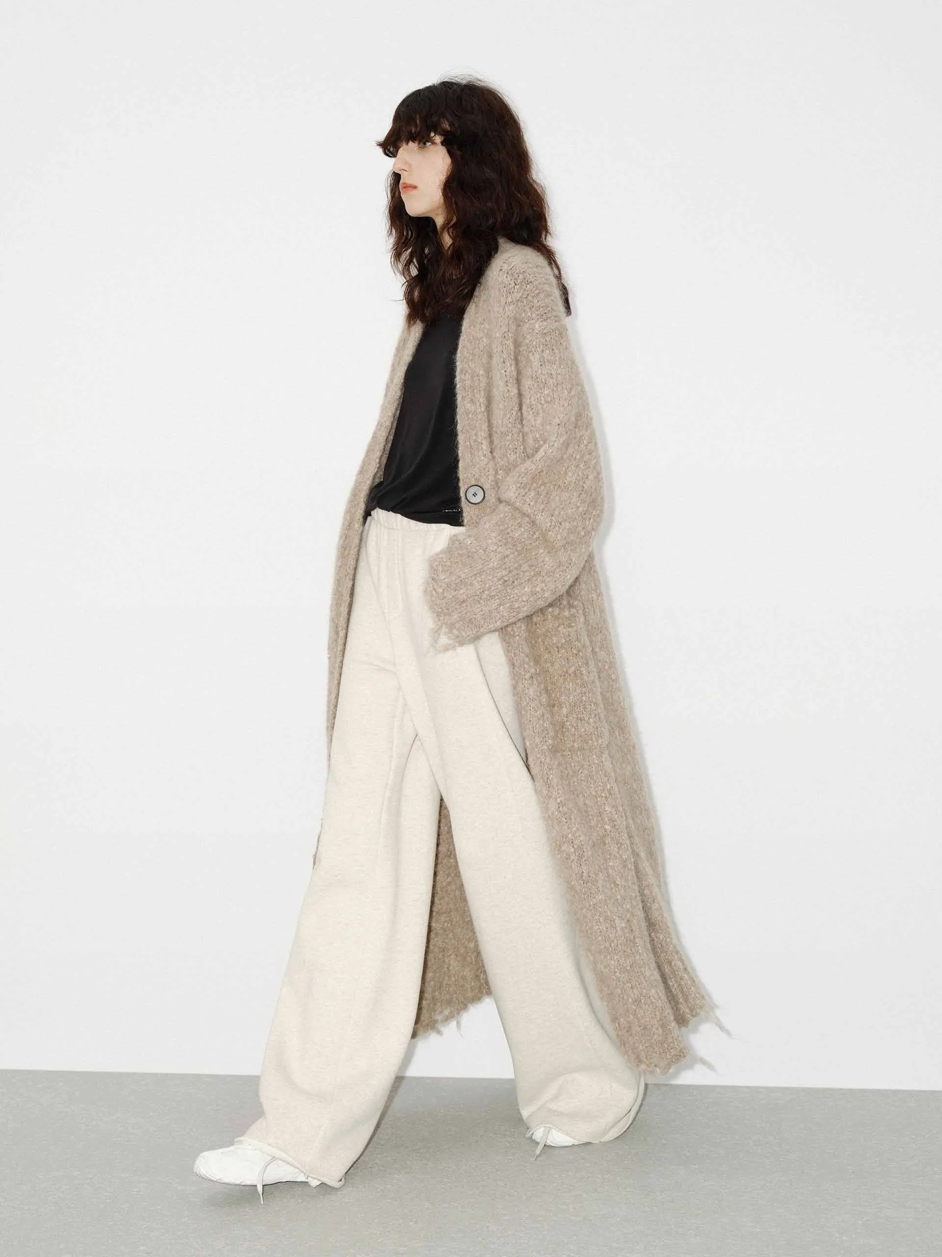 Distressed Detail Long Cardigan sold by Mo&Co product image thumbnail 2