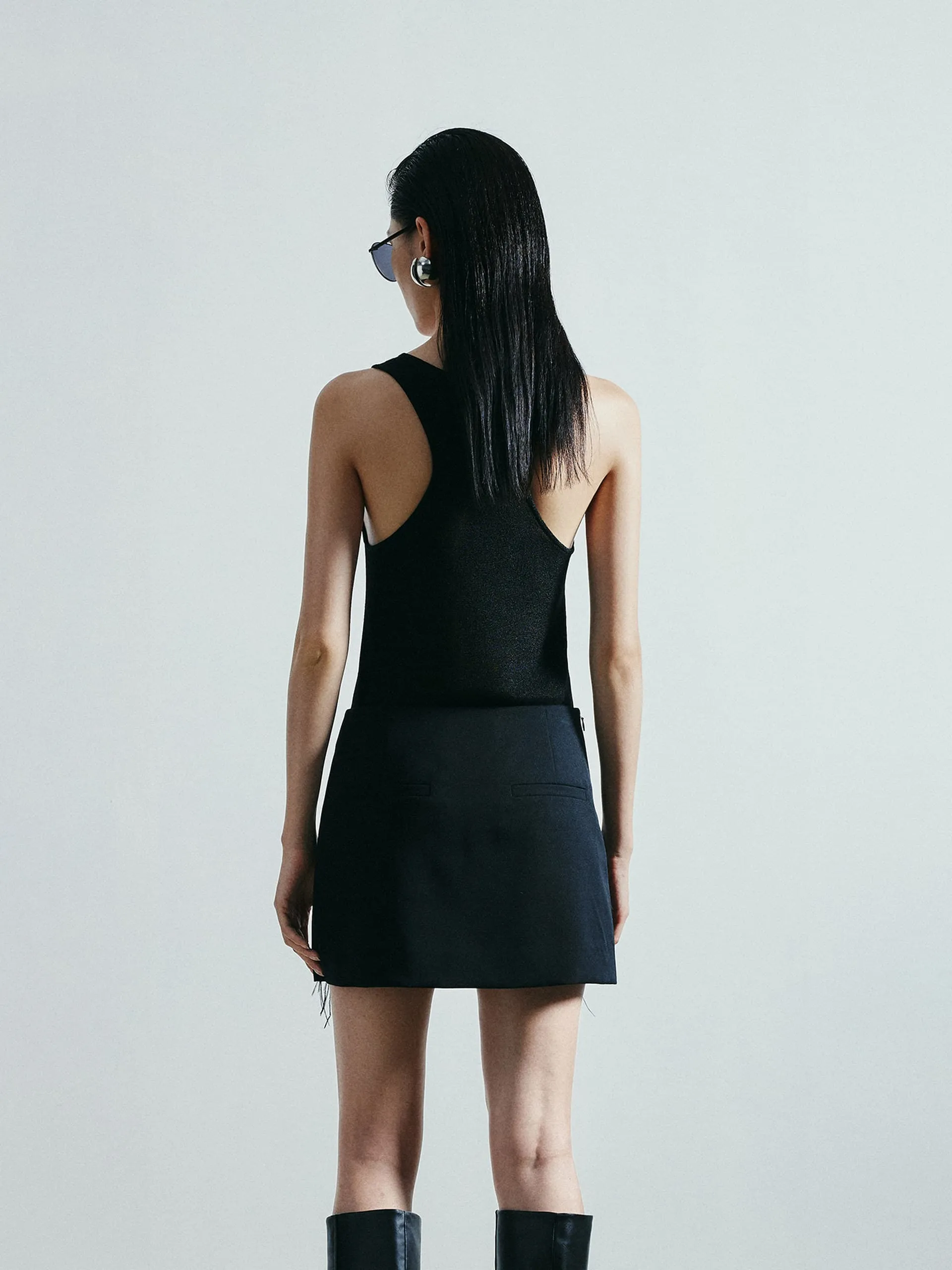 U-neck Knitted Tank sold by Mo&Co product image thumbnail 3