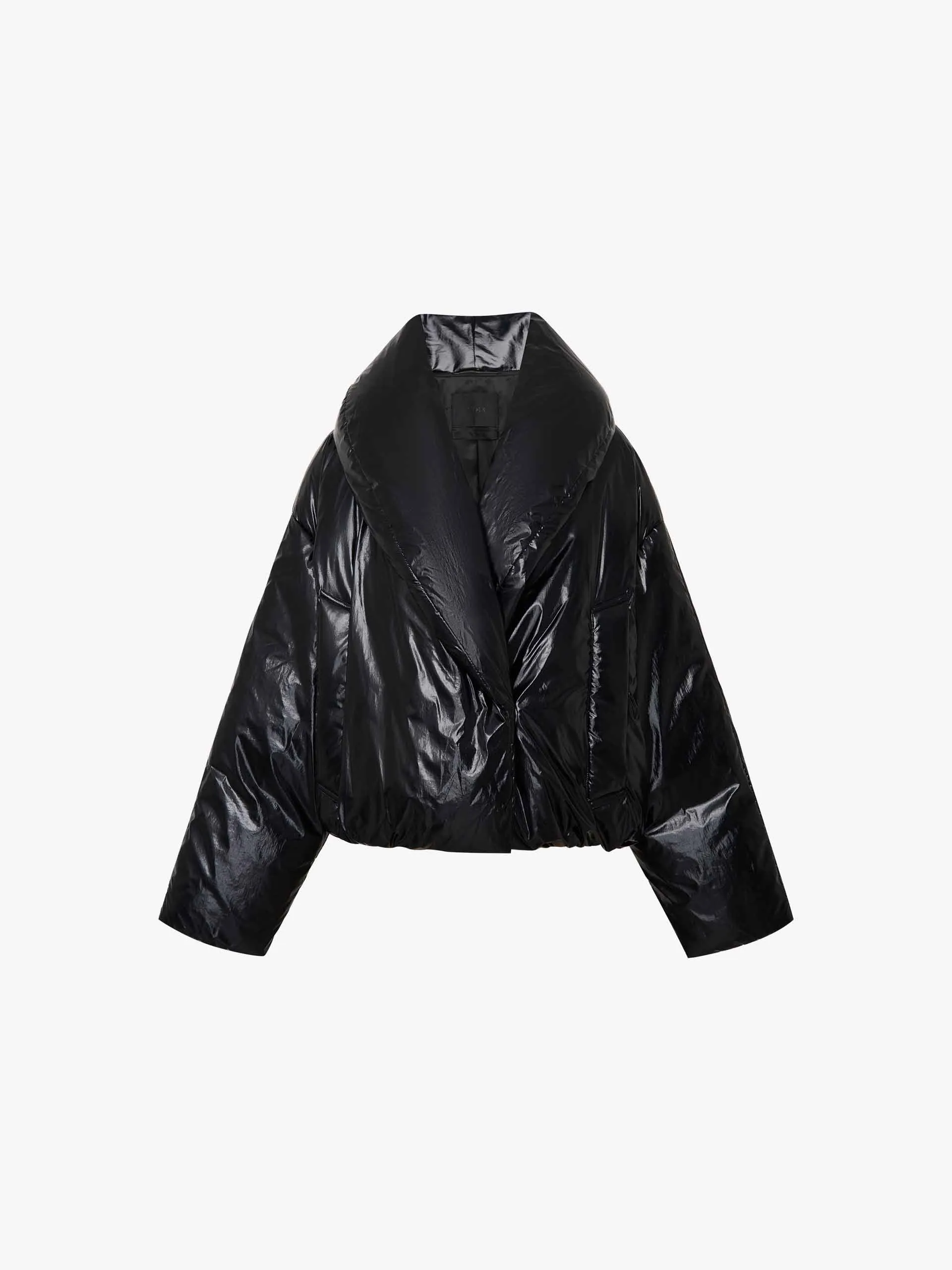 Wide Collar Cropped Jacket sold by Mo&Co product image thumbnail 5