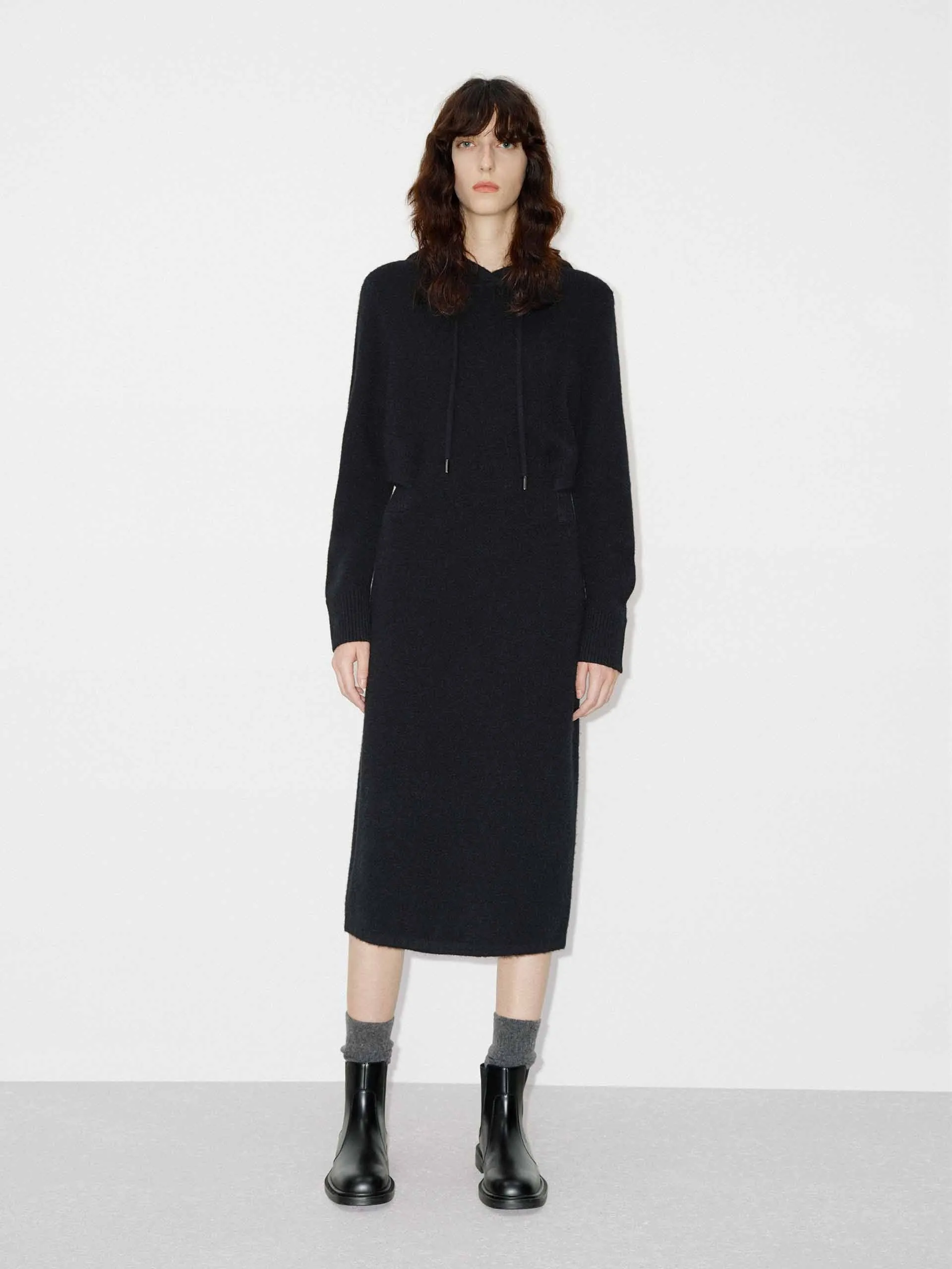 Cutout Waist Hood Dress sold by Mo&Co product image thumbnail 2