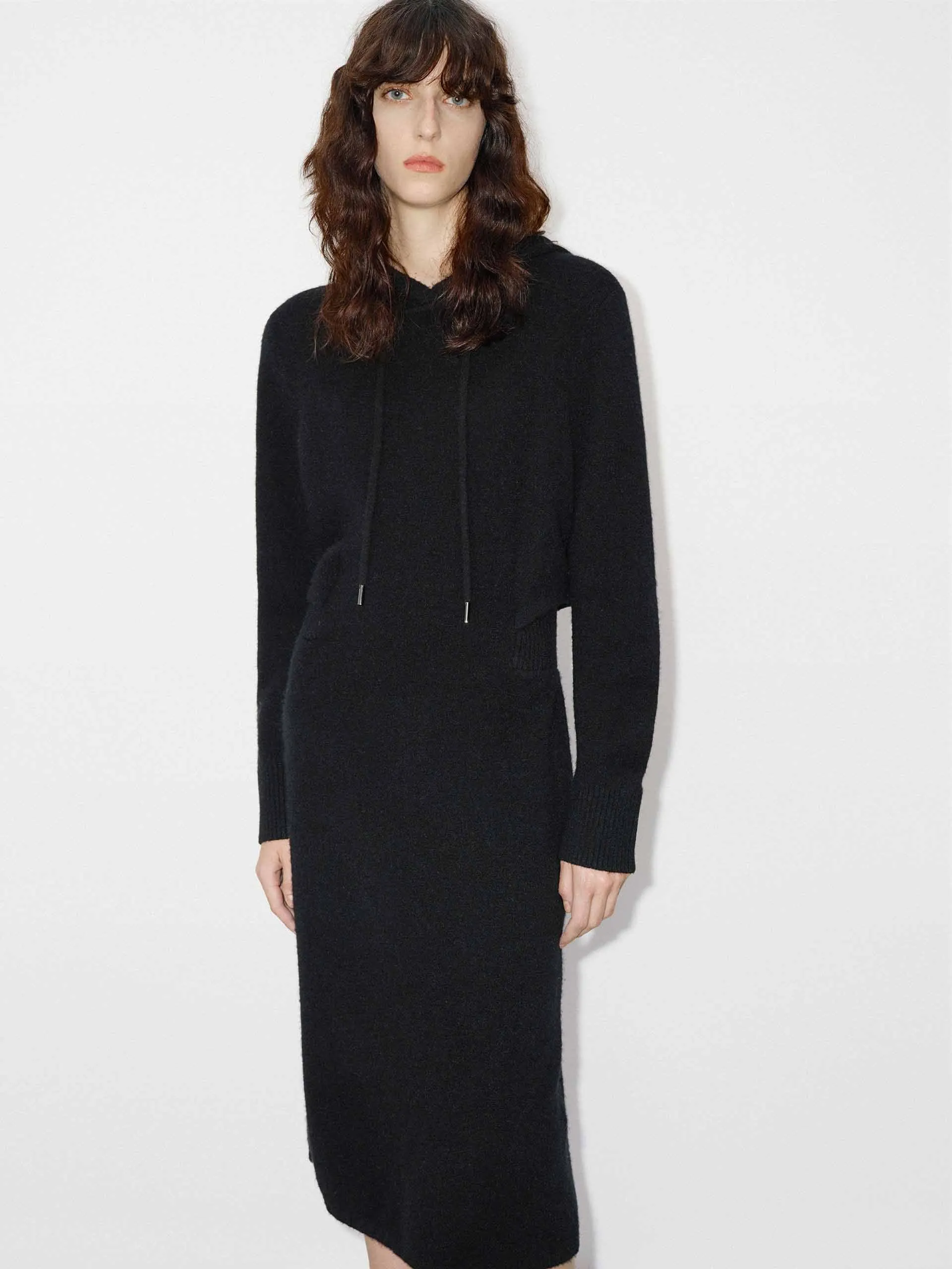 Cutout Waist Hood Dress sold by Mo&Co