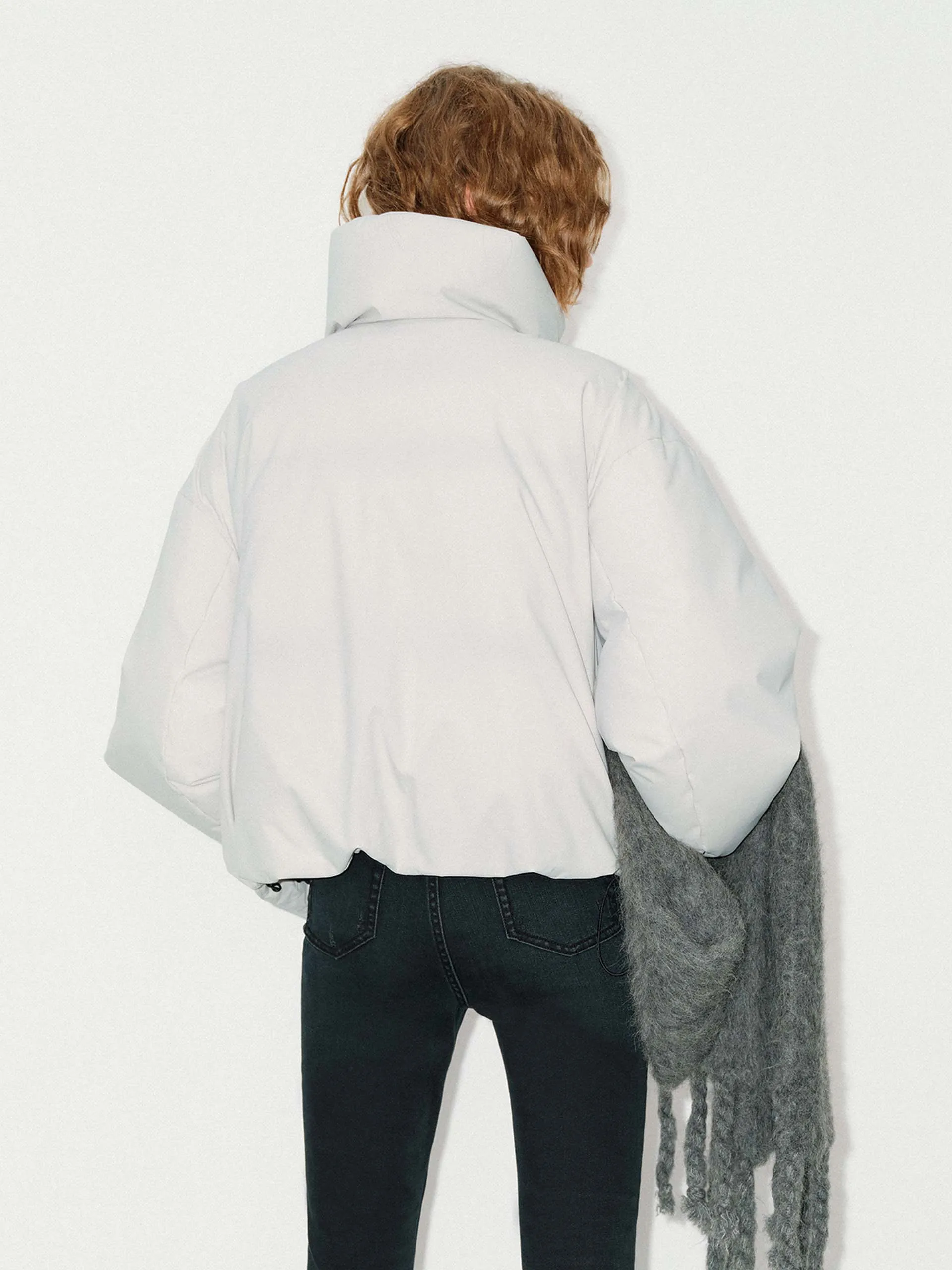 Funnel Neck Cropped Jacket sold by Mo&Co product image thumbnail 3