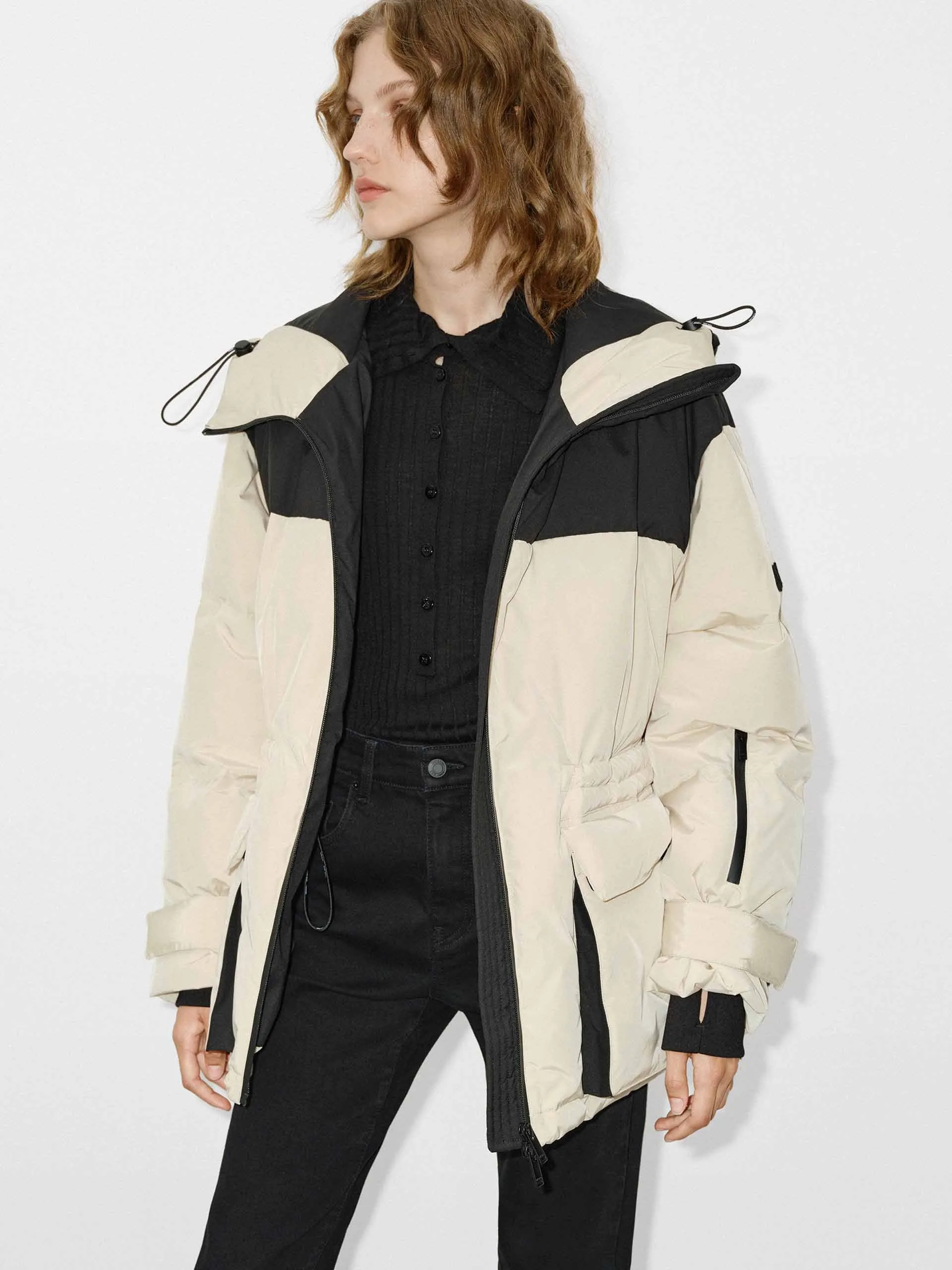 Contrast Hood Down Jacket sold by Mo&Co product image thumbnail 2