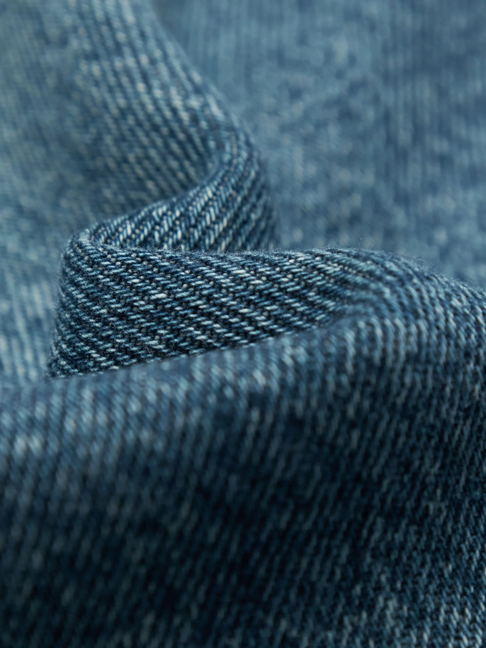 Blue Wash Wide Leg Jeans sold by Mo&Co product image thumbnail 4