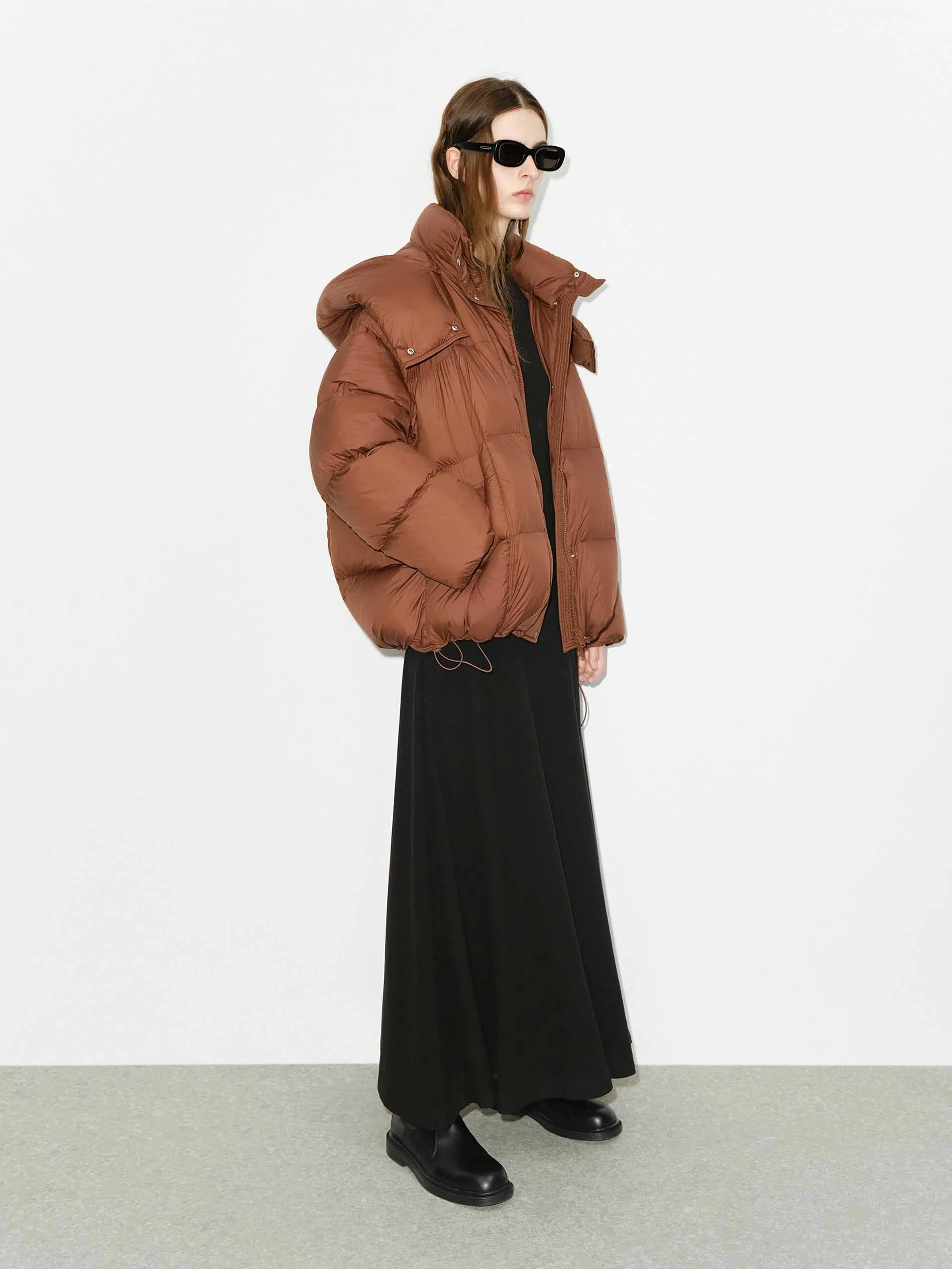 Funnel Neck Puffer Jacket sold by Mo&Co product image thumbnail 2