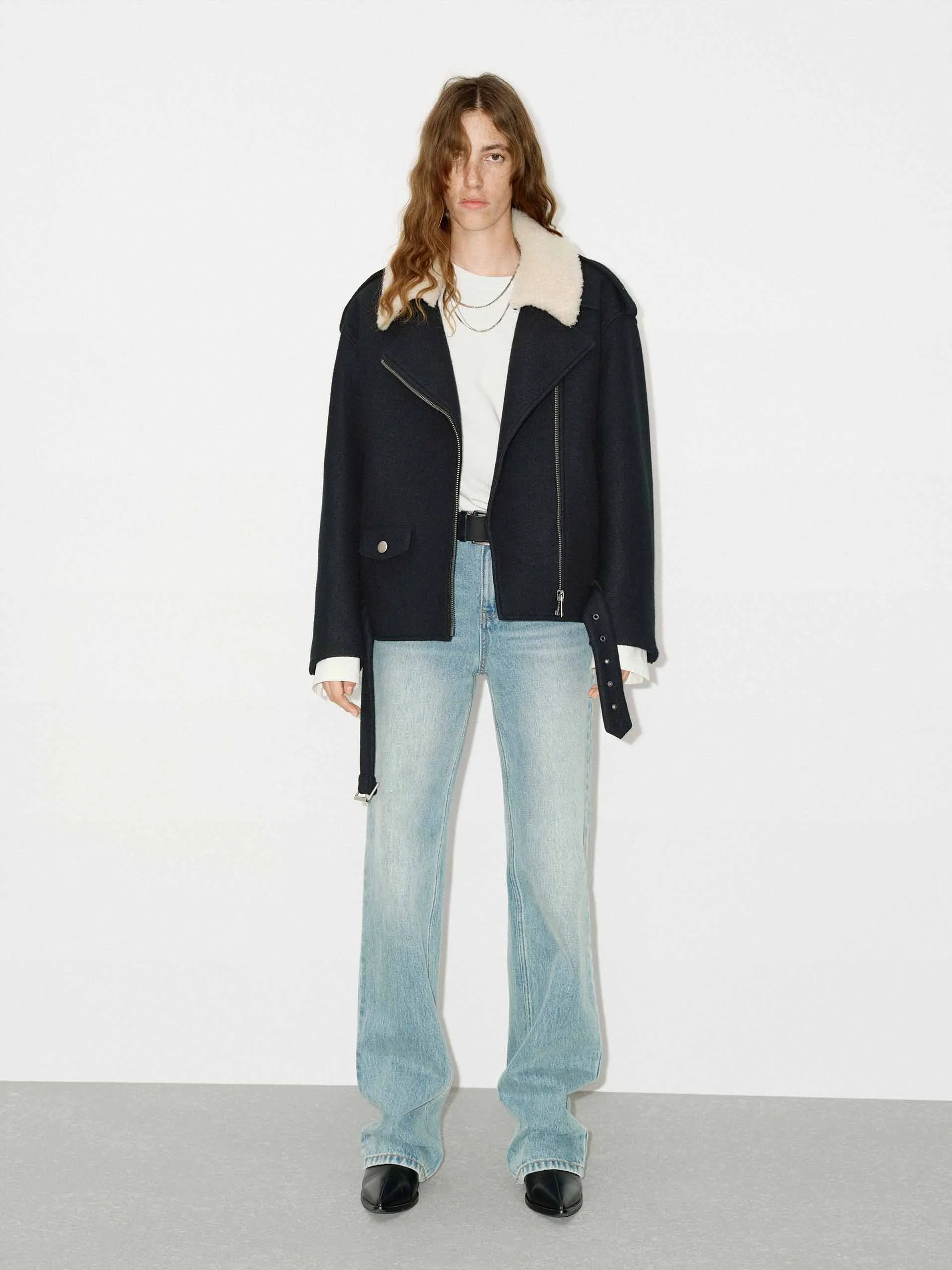 Fur Collar Belted Coat sold by Mo&Co product image thumbnail 2