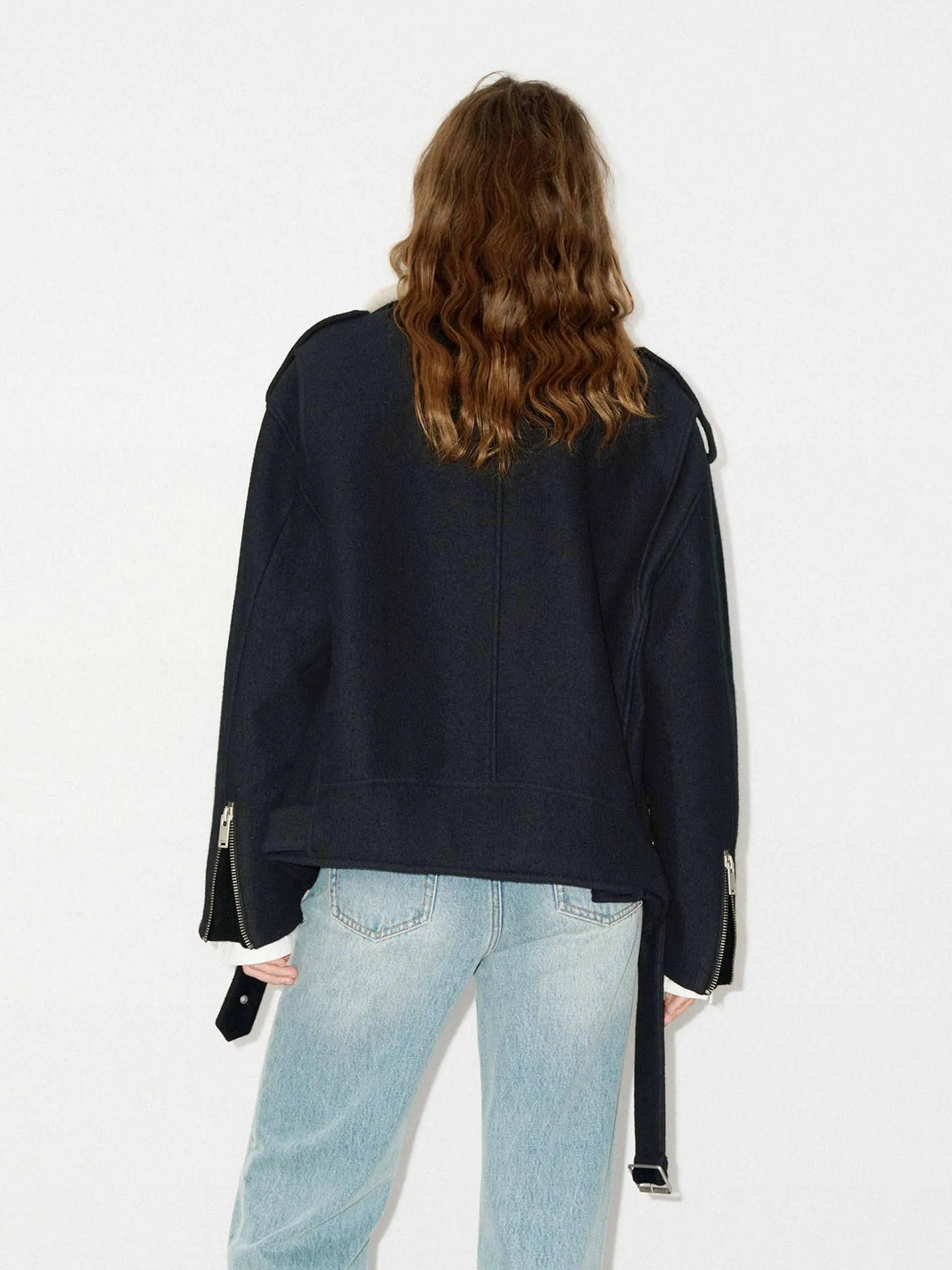 Fur Collar Belted Coat sold by Mo&Co product image thumbnail 3