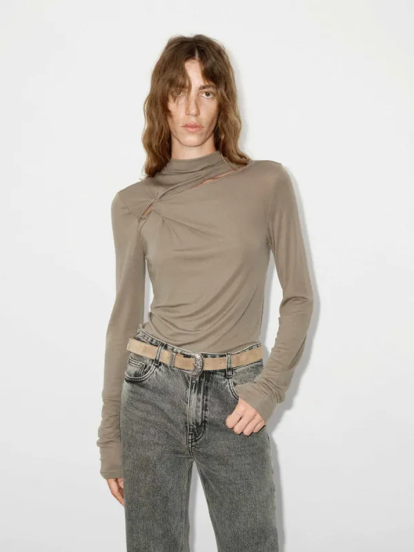 Cutout Detail Fitted Top sold by Mo&Co