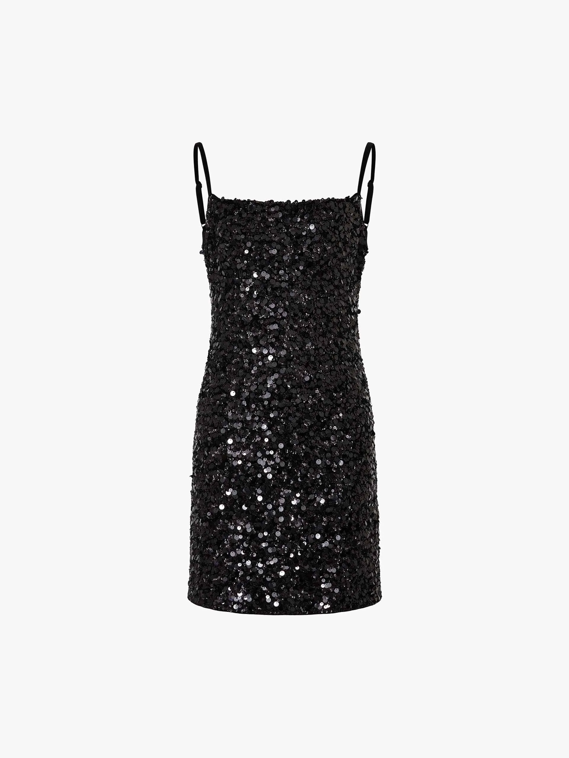 Sequin Textured Mini Dress sold by Mo&Co product image thumbnail 5