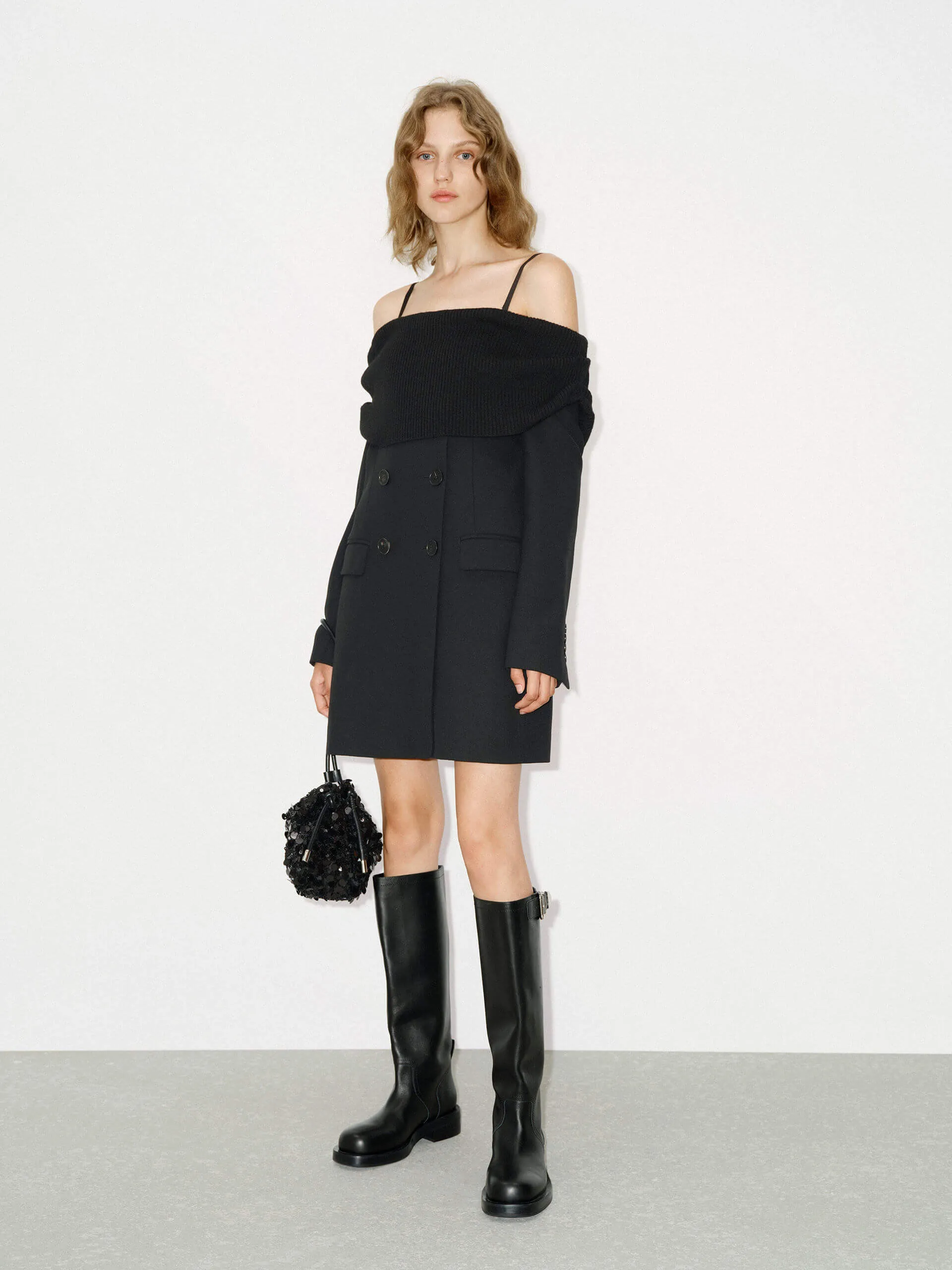 Wool Mini Blazer Dress sold by Mo&Co product image thumbnail 2