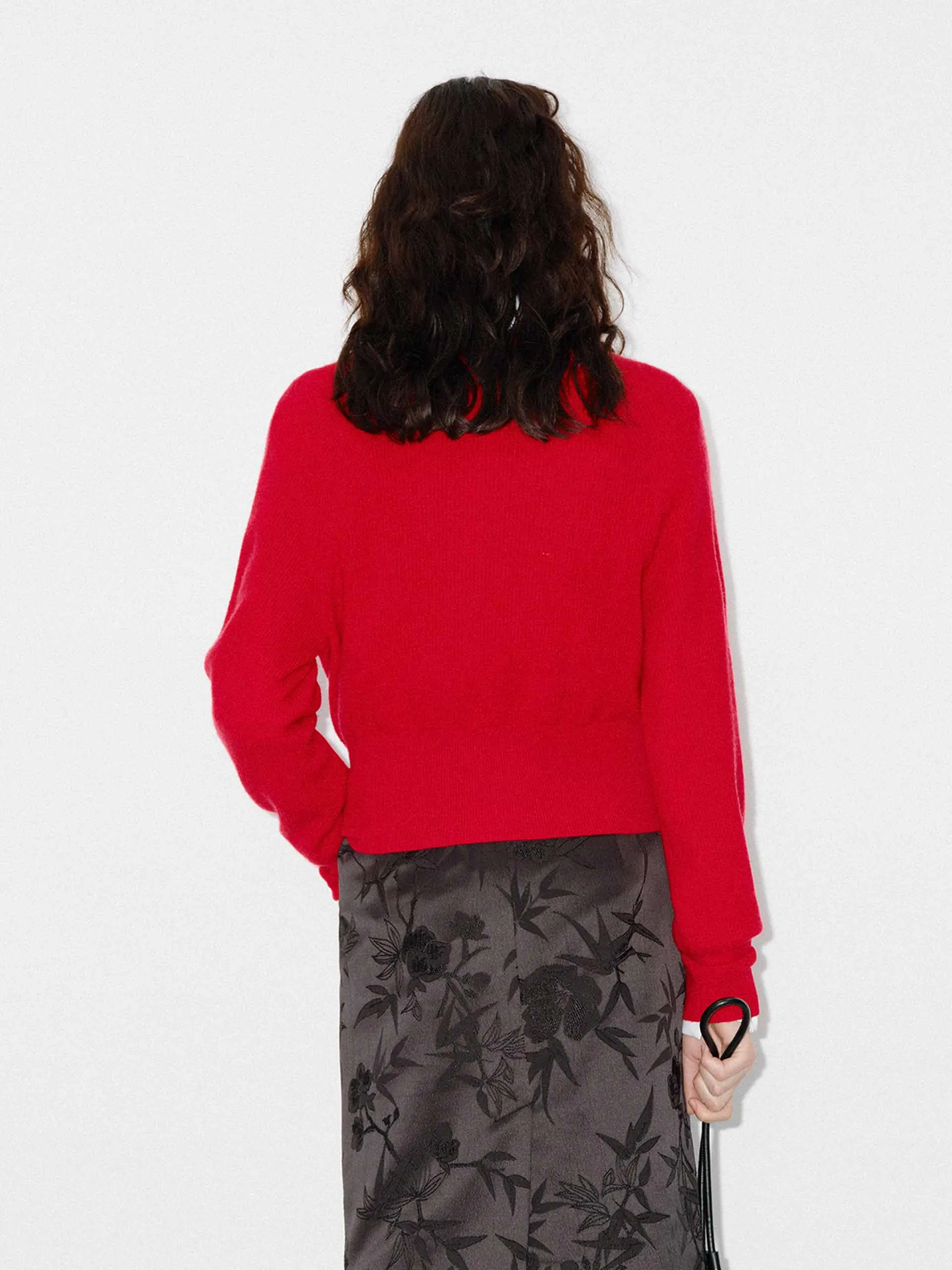 Wrap Detail Wool Sweater sold by Mo&Co product image thumbnail 3