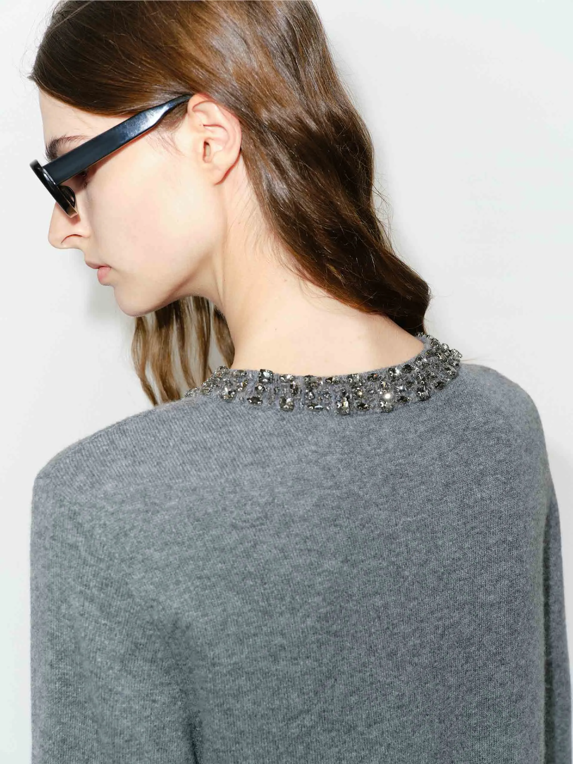 Crystal Collar Mini Dress sold by Mo&Co product image thumbnail 3