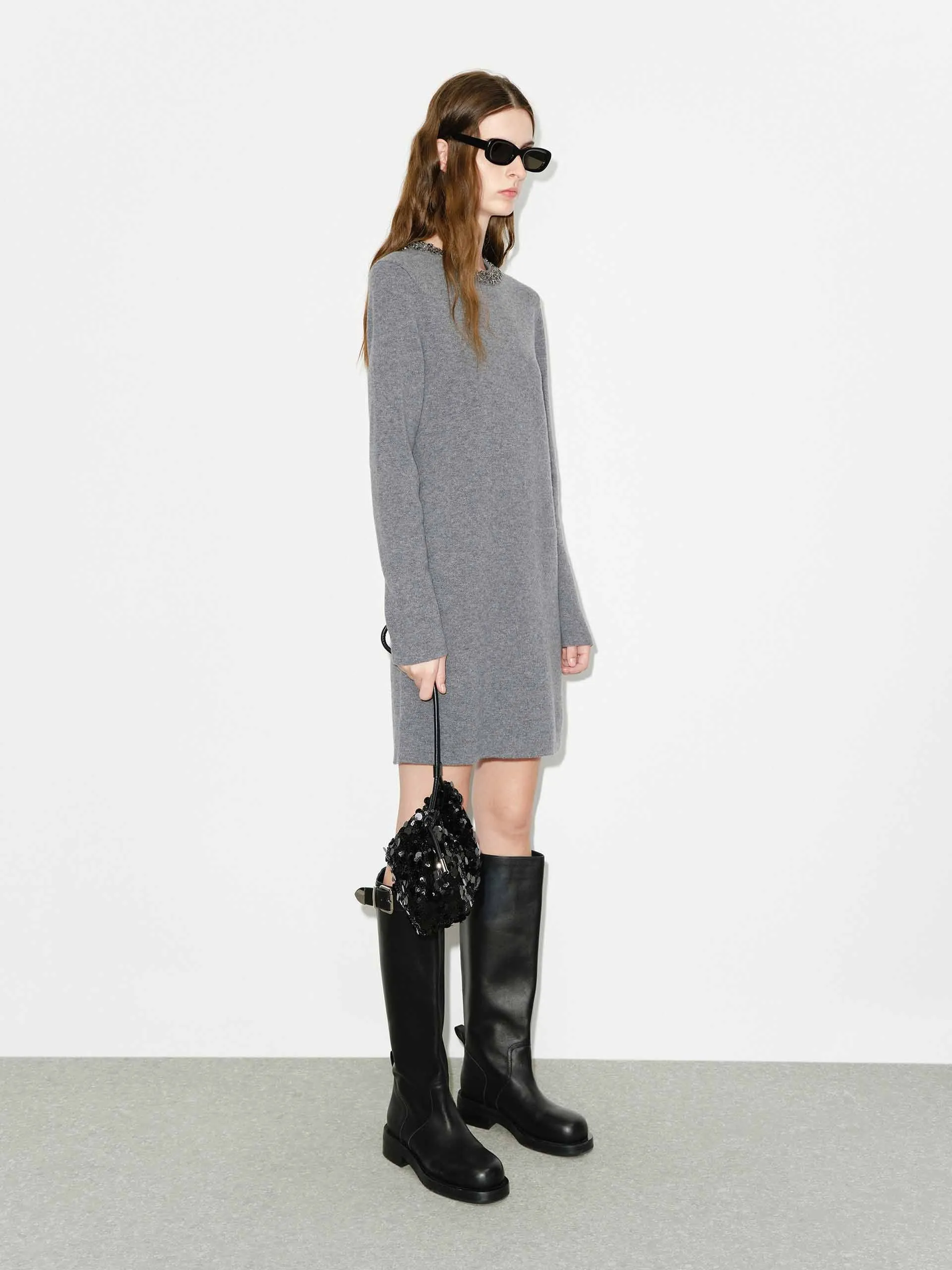 Crystal Collar Mini Dress sold by Mo&Co product image thumbnail 2