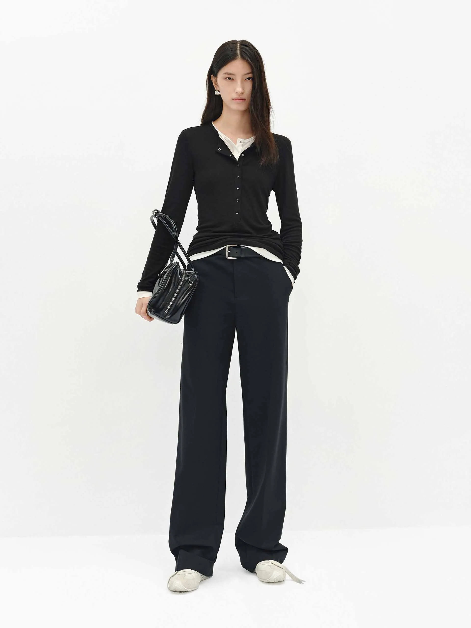 Layered Detail Fitted Top sold by Mo&Co product image thumbnail 3