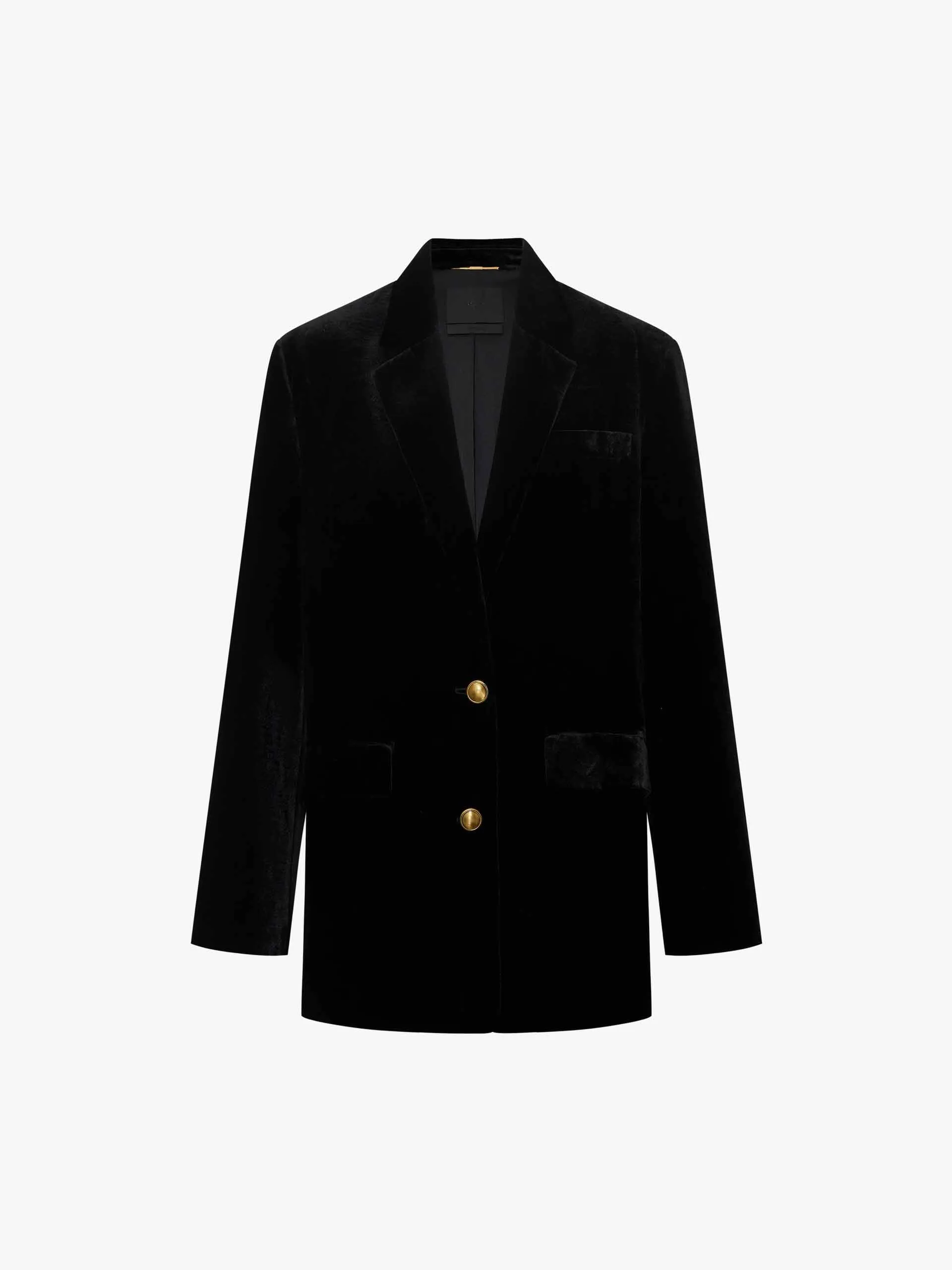 Metallic Button Velvet Blazer sold by Mo&Co product image thumbnail 5