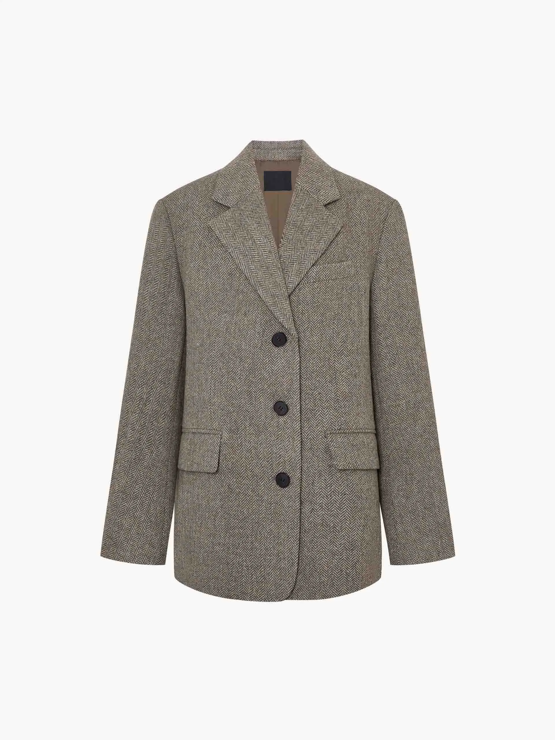 Wool Herringbone Blazer sold by Mo&Co product image thumbnail 5