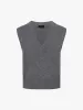 Ribbed Trim Knit Vest sold by Mo&Co