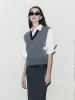 Ribbed Trim Knit Vest sold by Mo&Co