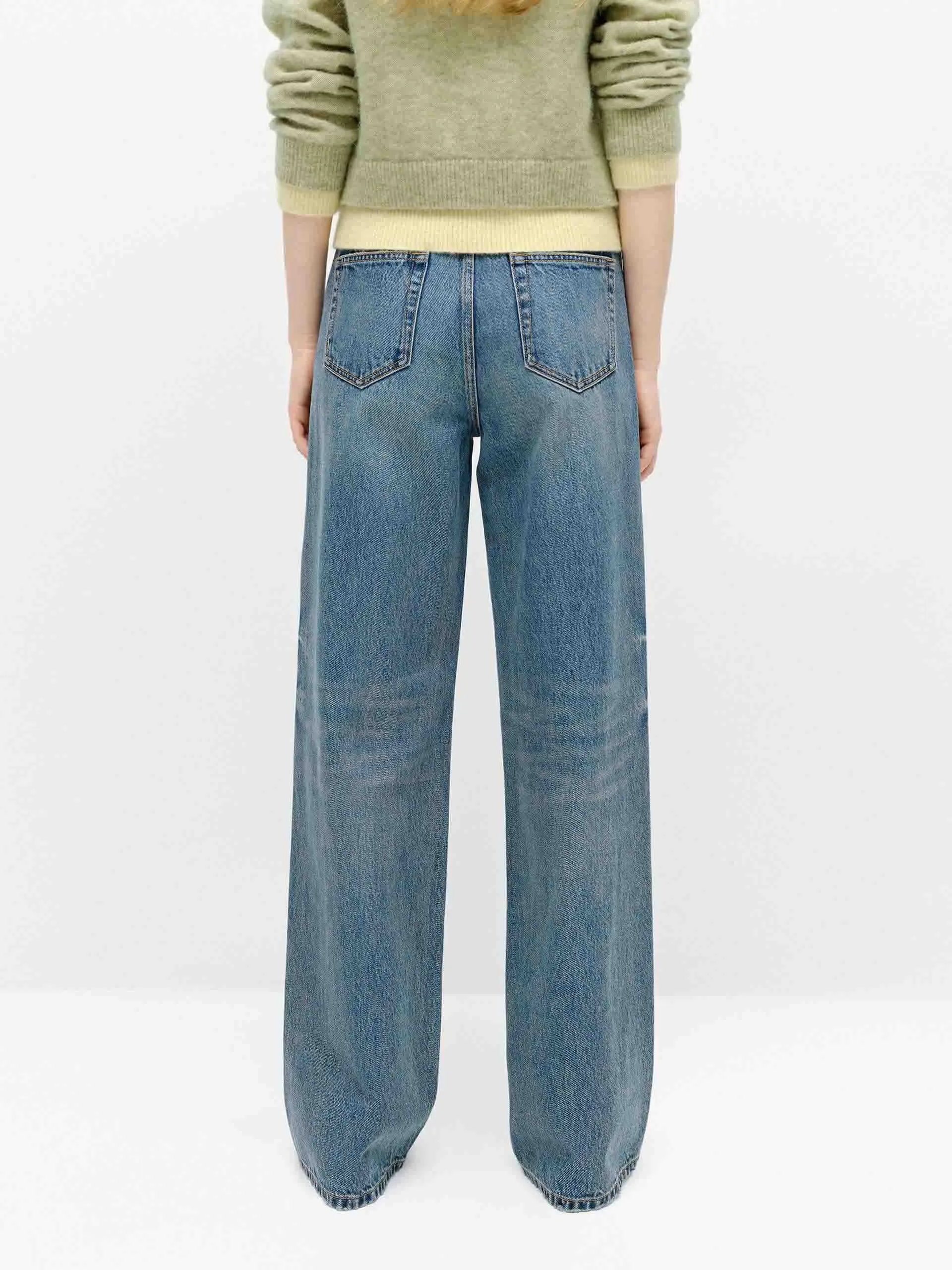 Relaxed Cotton Straight Jeans sold by Mo&Co product image thumbnail 3