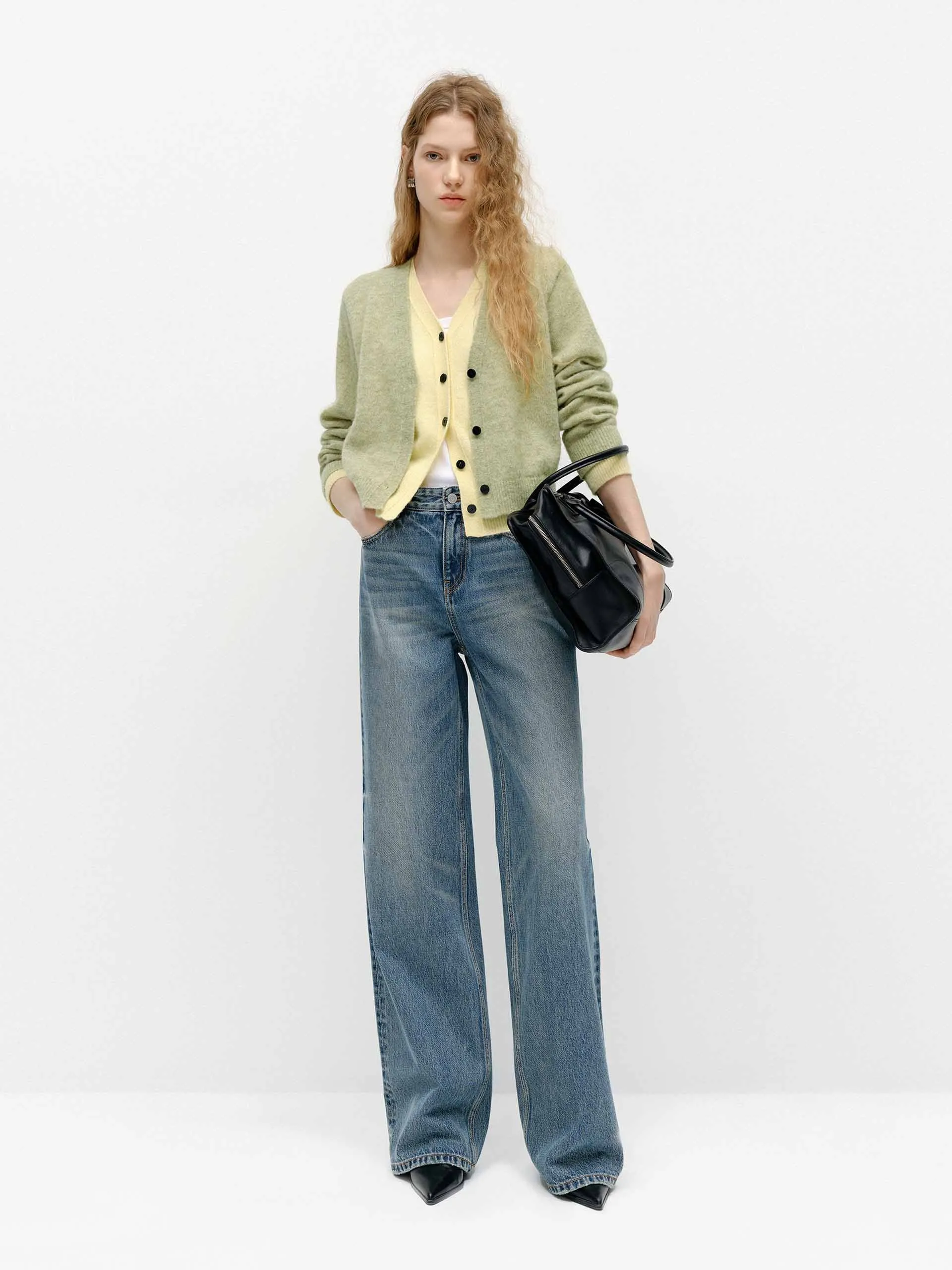 Relaxed Cotton Straight Jeans sold by Mo&Co product image thumbnail 2