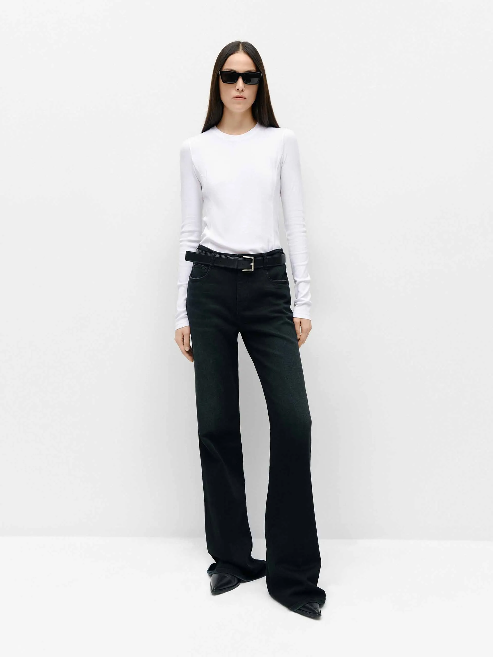 Cotton Blend Crewneck T-shirt sold by Mo&Co product image thumbnail 3