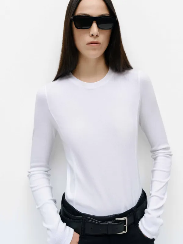 Cotton Blend Crewneck T-shirt sold by Mo&Co