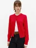 Crew Neck Knitted Cardigan sold by Mo&Co