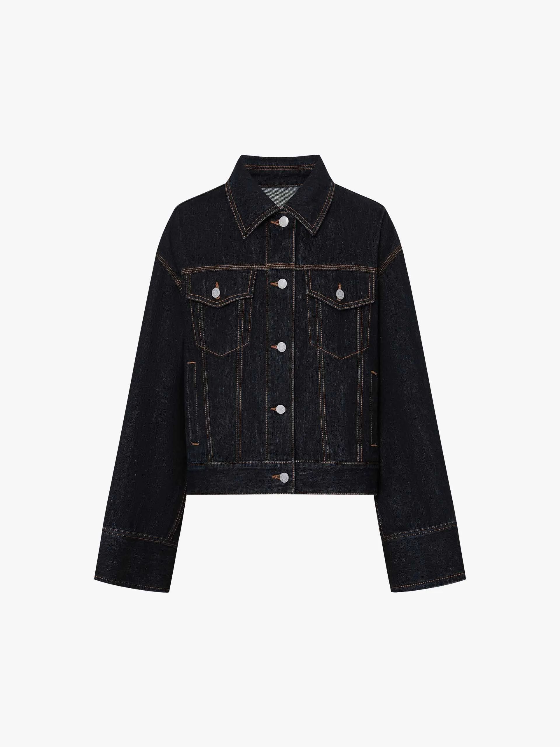 Cotton Blend Cropped Jacket sold by Mo&Co product image thumbnail 5