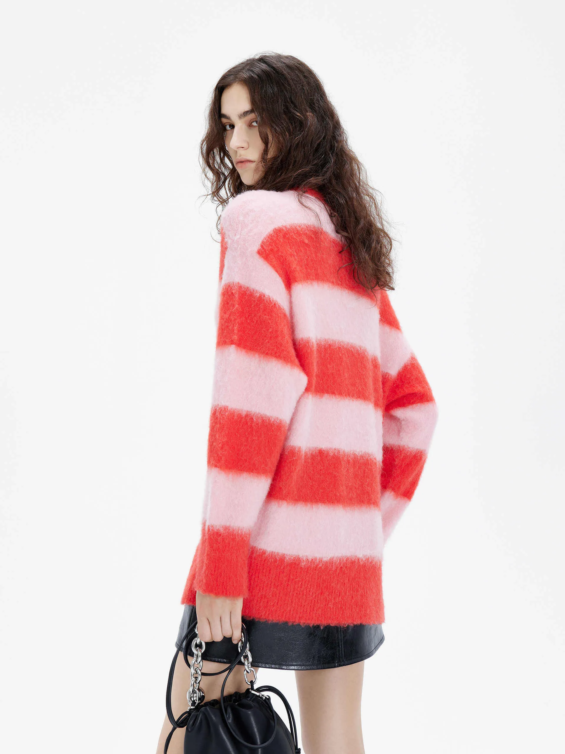 Loose Striped Knit Sweater sold by Mo&Co product image thumbnail 2
