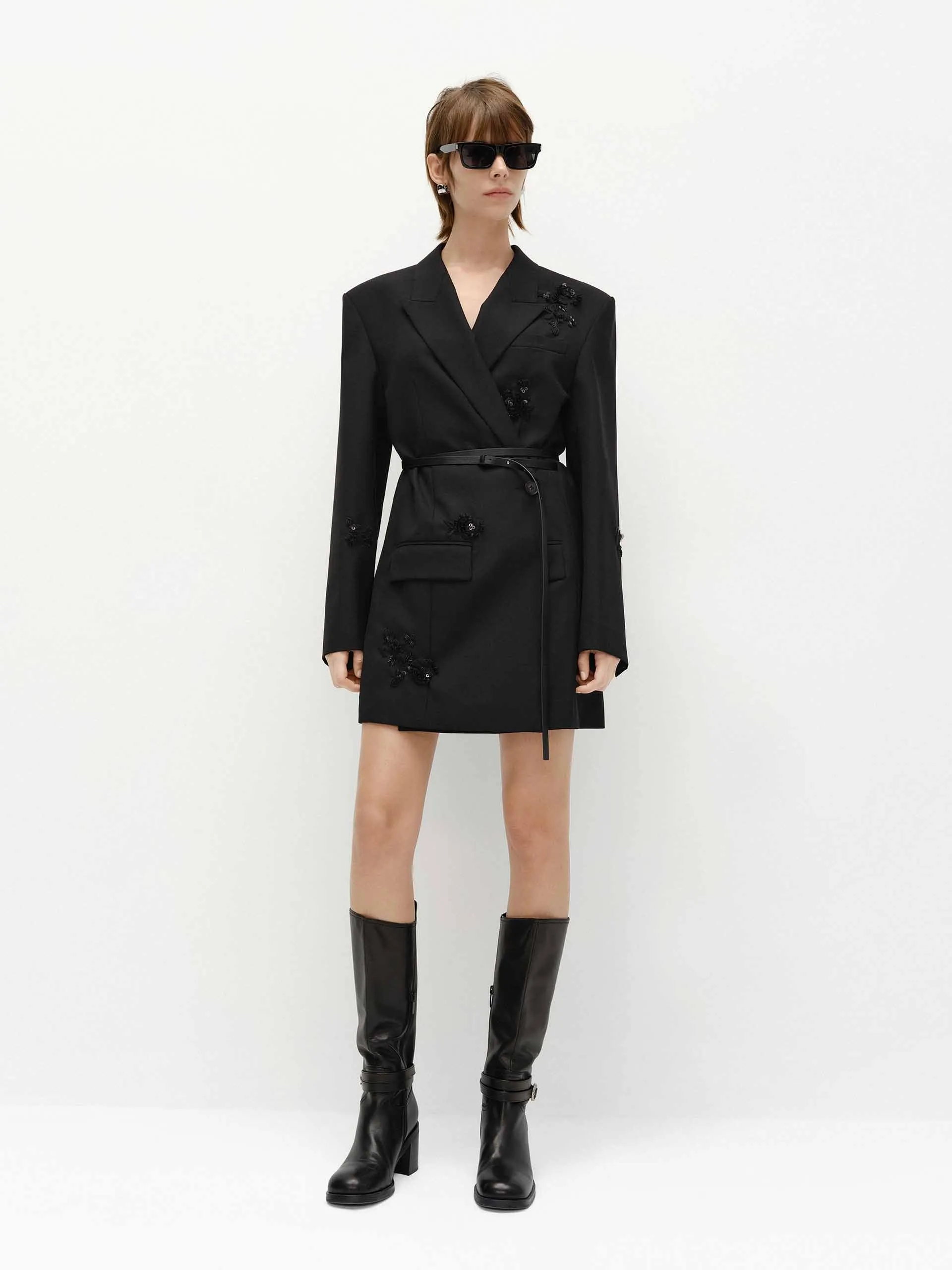 Sequin Detail Blazer Dress sold by Mo&Co product image thumbnail 2