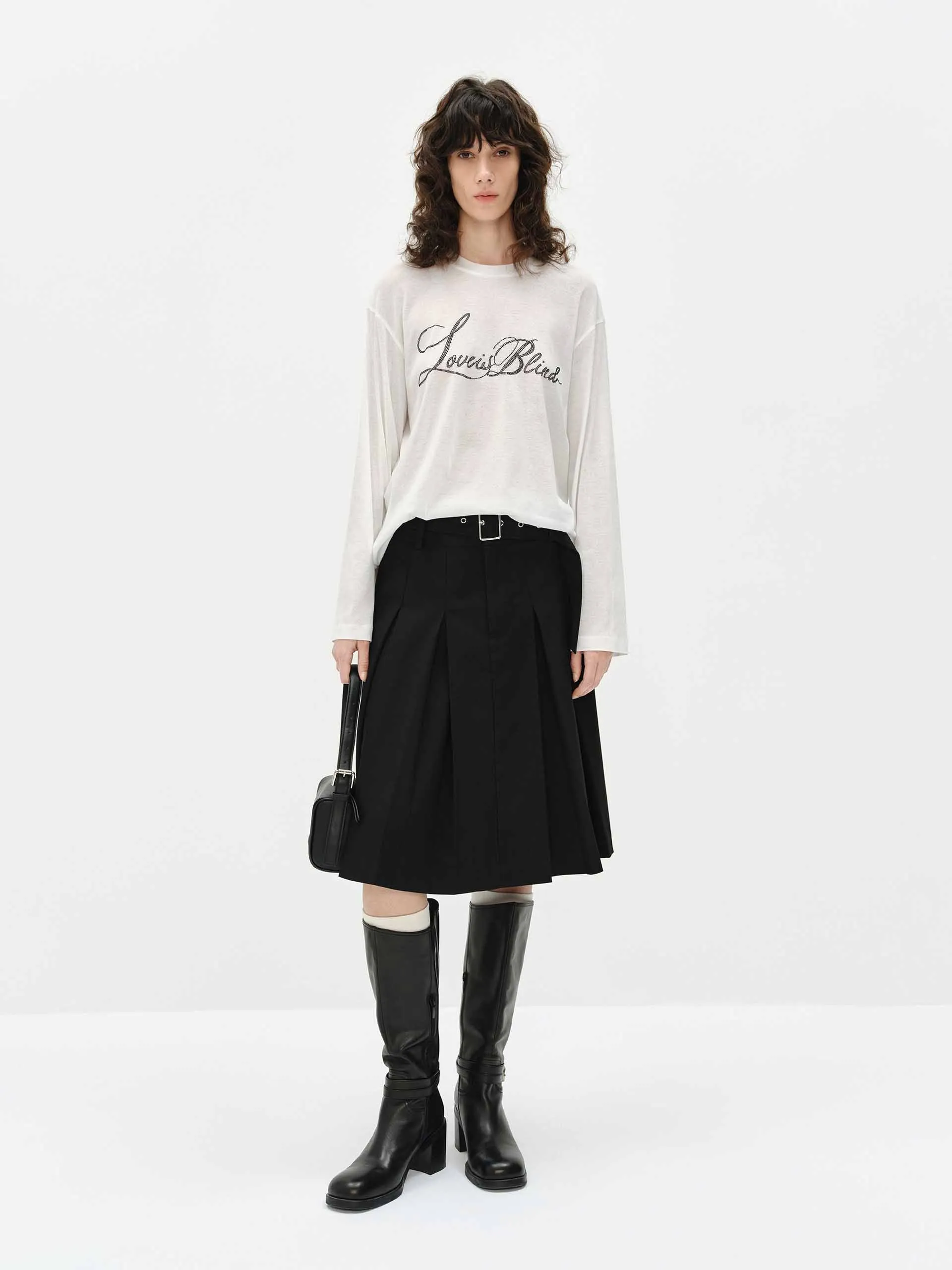 Midi Length Pleated Skirt sold by Mo&Co product image thumbnail 2