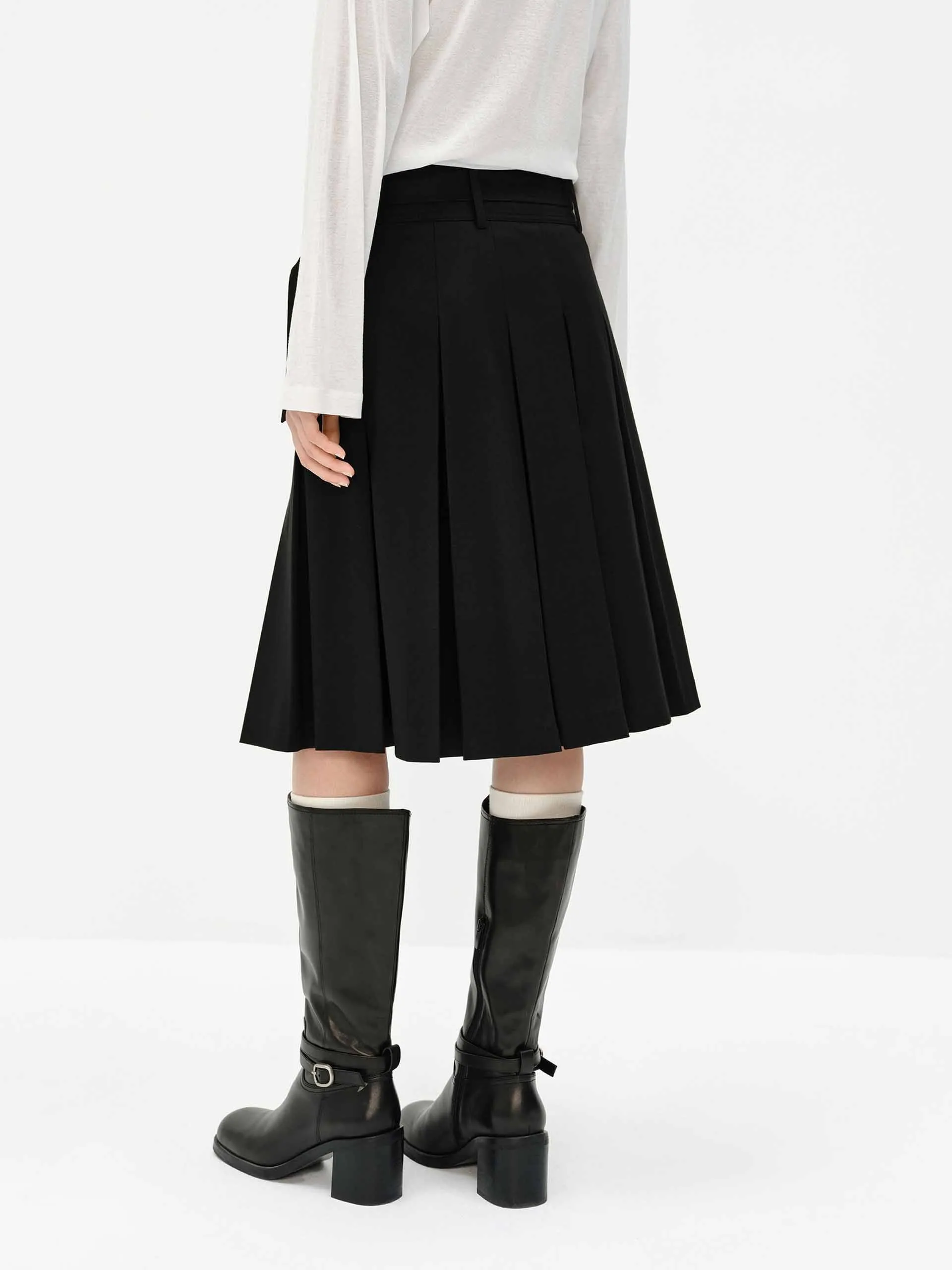 Midi Length Pleated Skirt sold by Mo&Co product image thumbnail 3