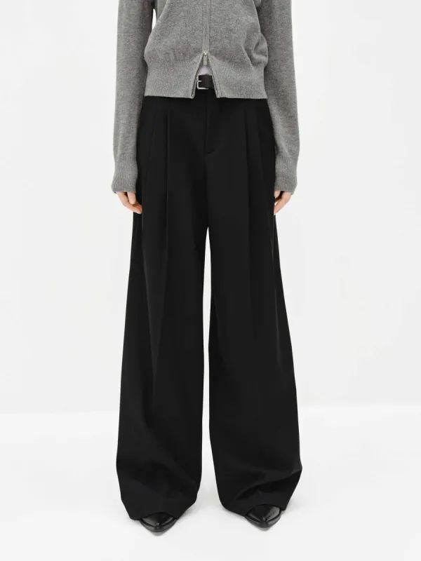 Wool Blend Belted Pants sold by Mo&Co