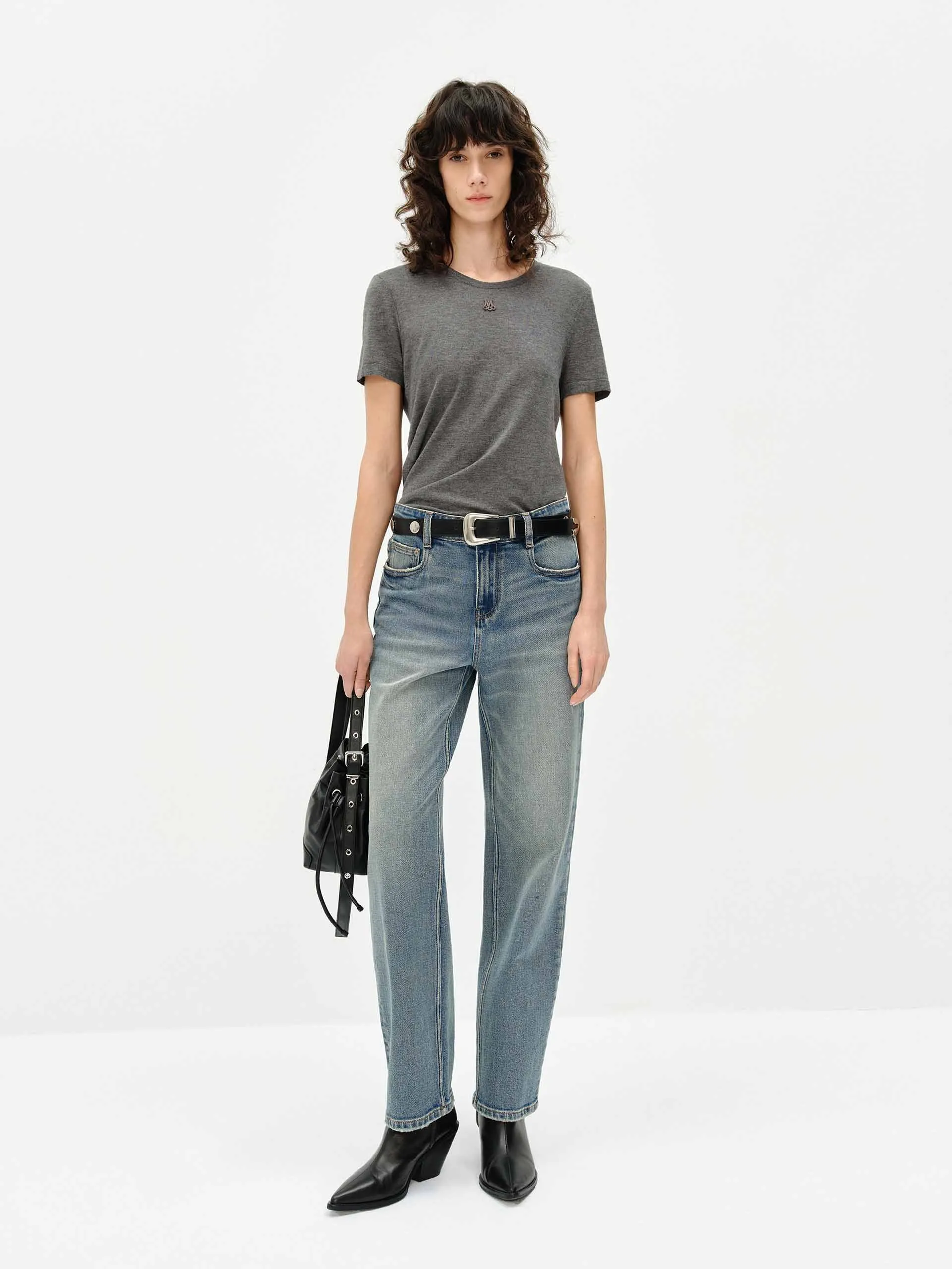 Whisker Detail Ankle Jeans sold by Mo&Co product image thumbnail 2