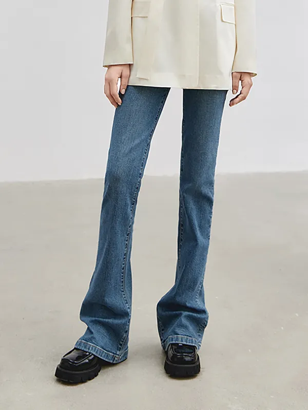 High Waist Flared Jeans sold by Mo&Co