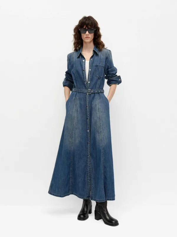 Longline Denim Dress sold by Mo&Co