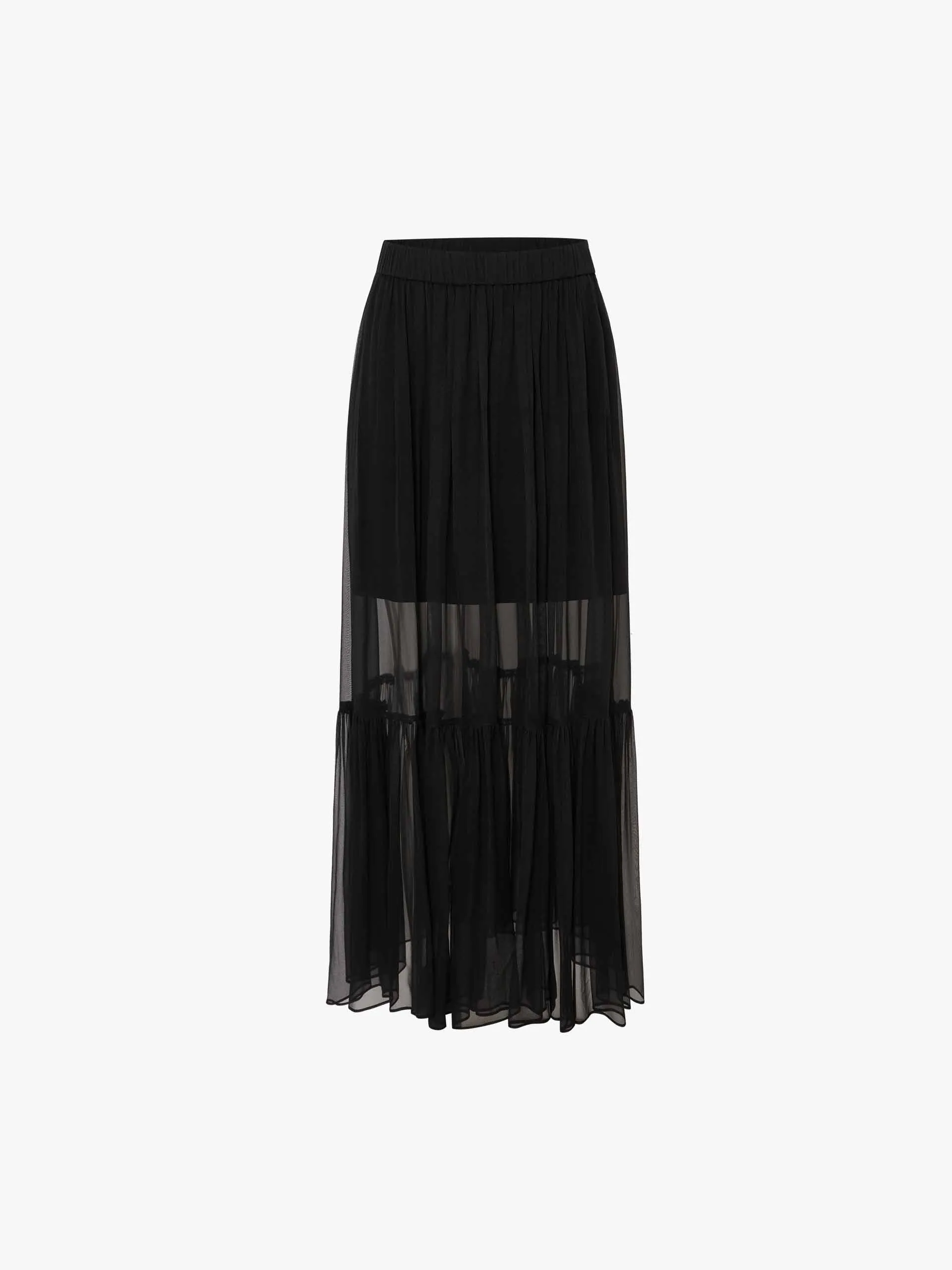 Silk Chiffon Maxi Skirt sold by Mo&Co product image thumbnail 5