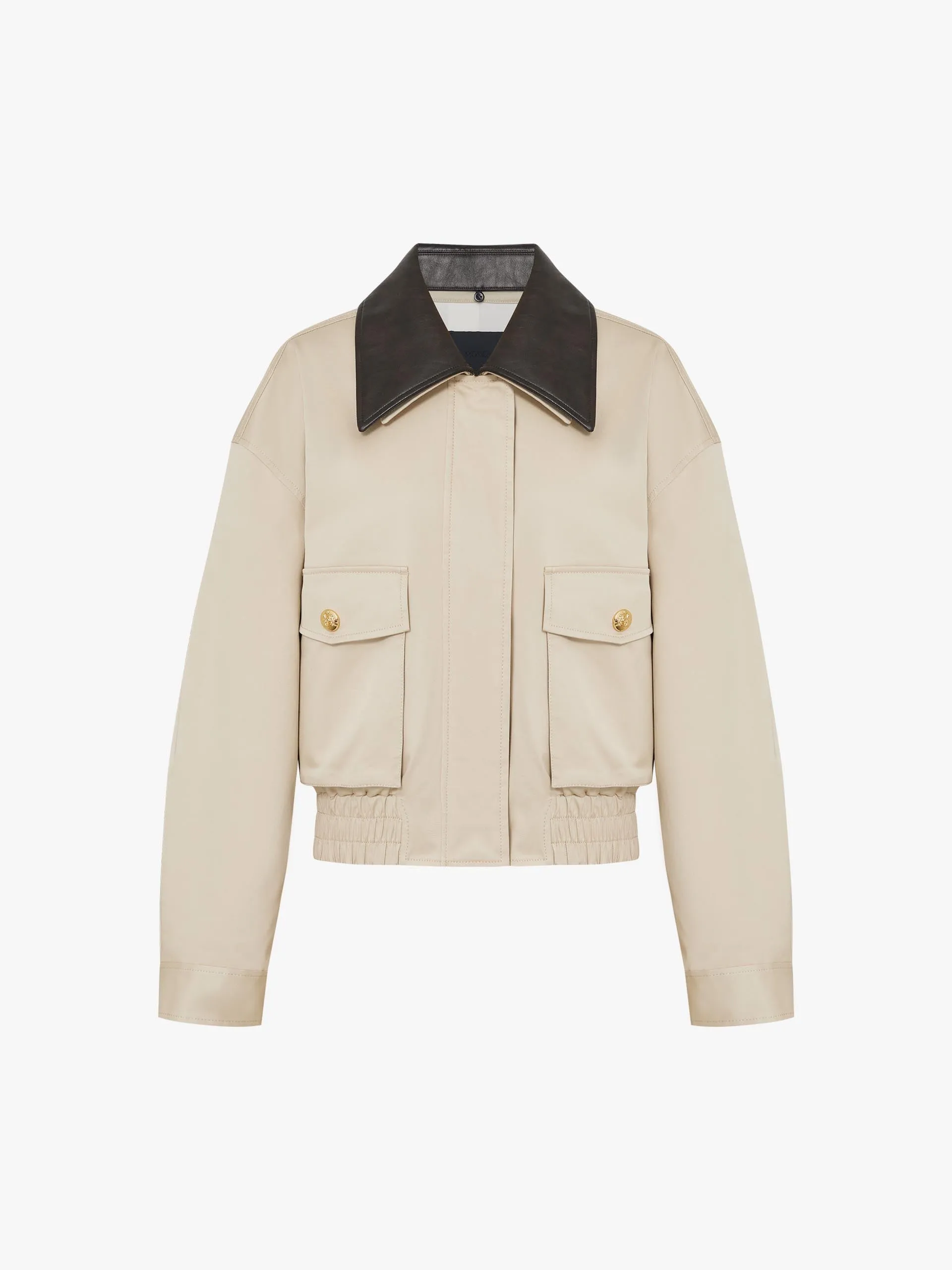 PU Collar Short Jacket sold by Mo&Co product image thumbnail 5