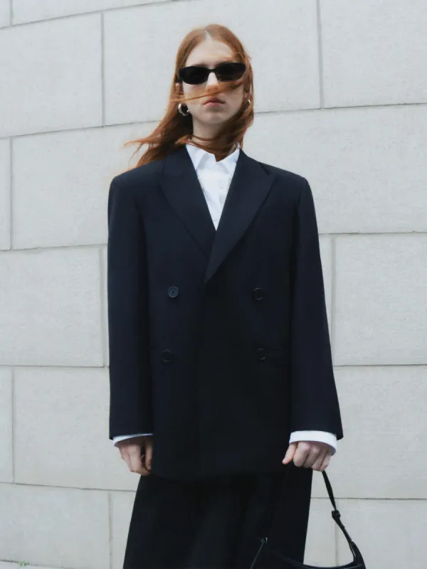 Back Cutout Tie Blazer sold by Mo&Co