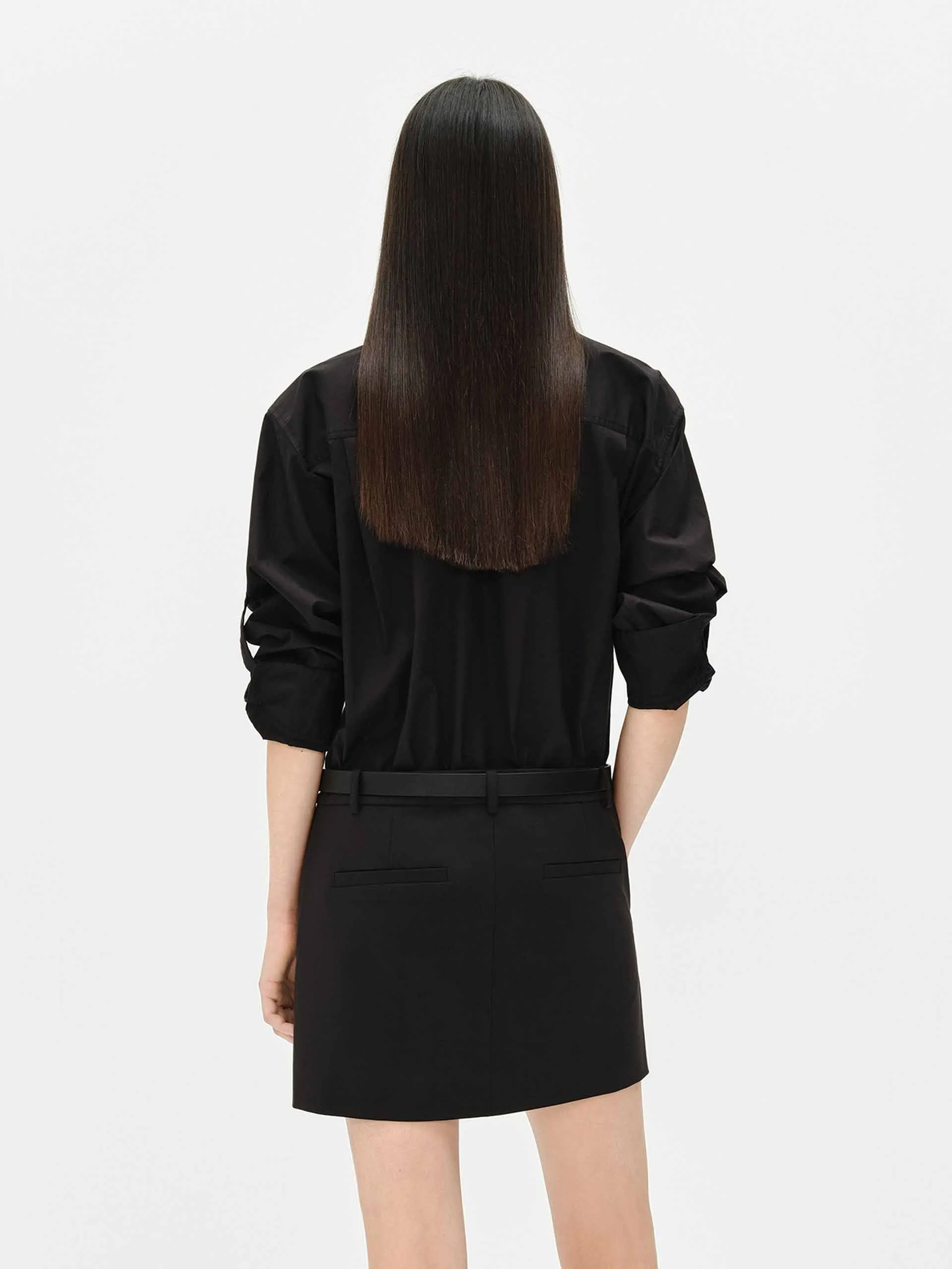 Cotton Blend Shirt Dress sold by Mo&Co product image thumbnail 3