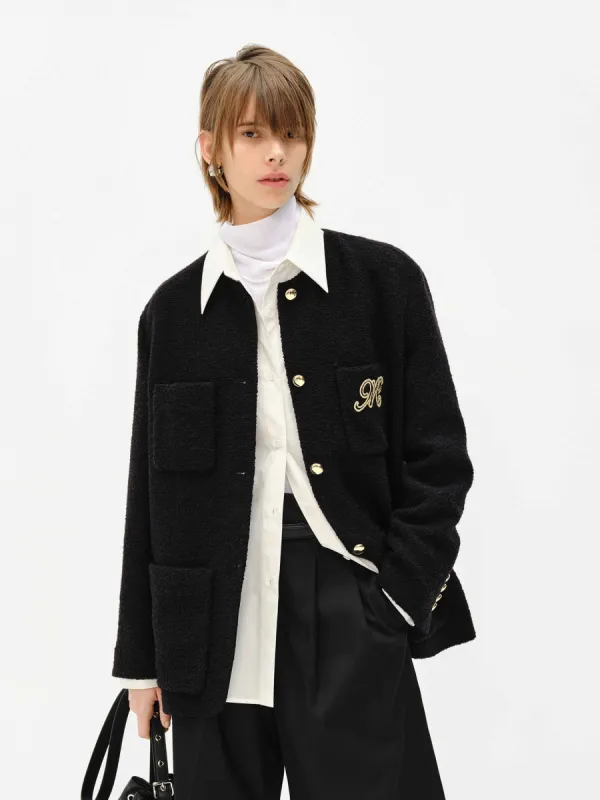 Regular Collarless Coat sold by Mo&Co