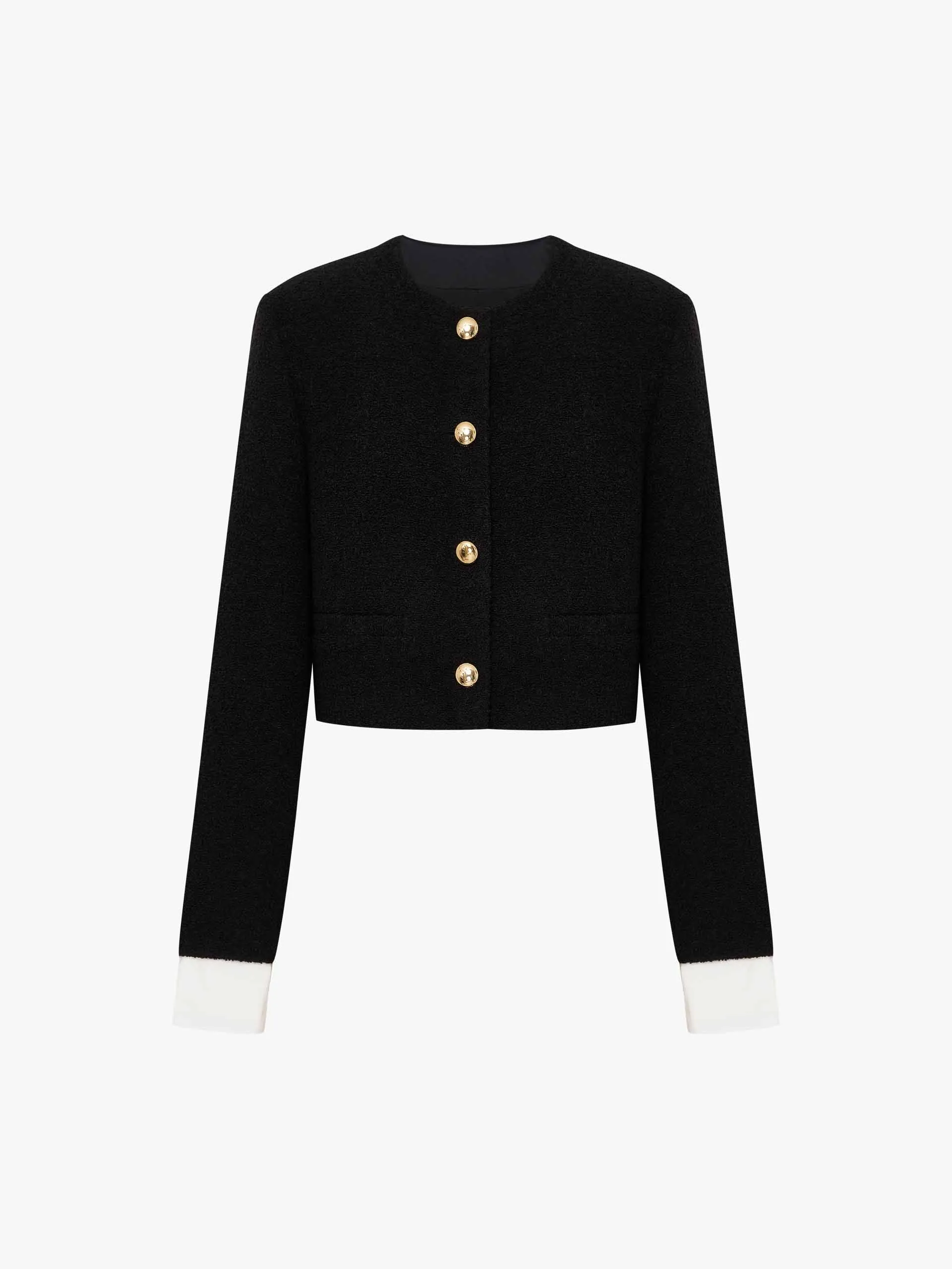 Cropped Tweed Coat sold by Mo&Co product image thumbnail 5