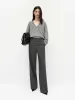 Contrast Waist Straight Pants sold by Mo&Co