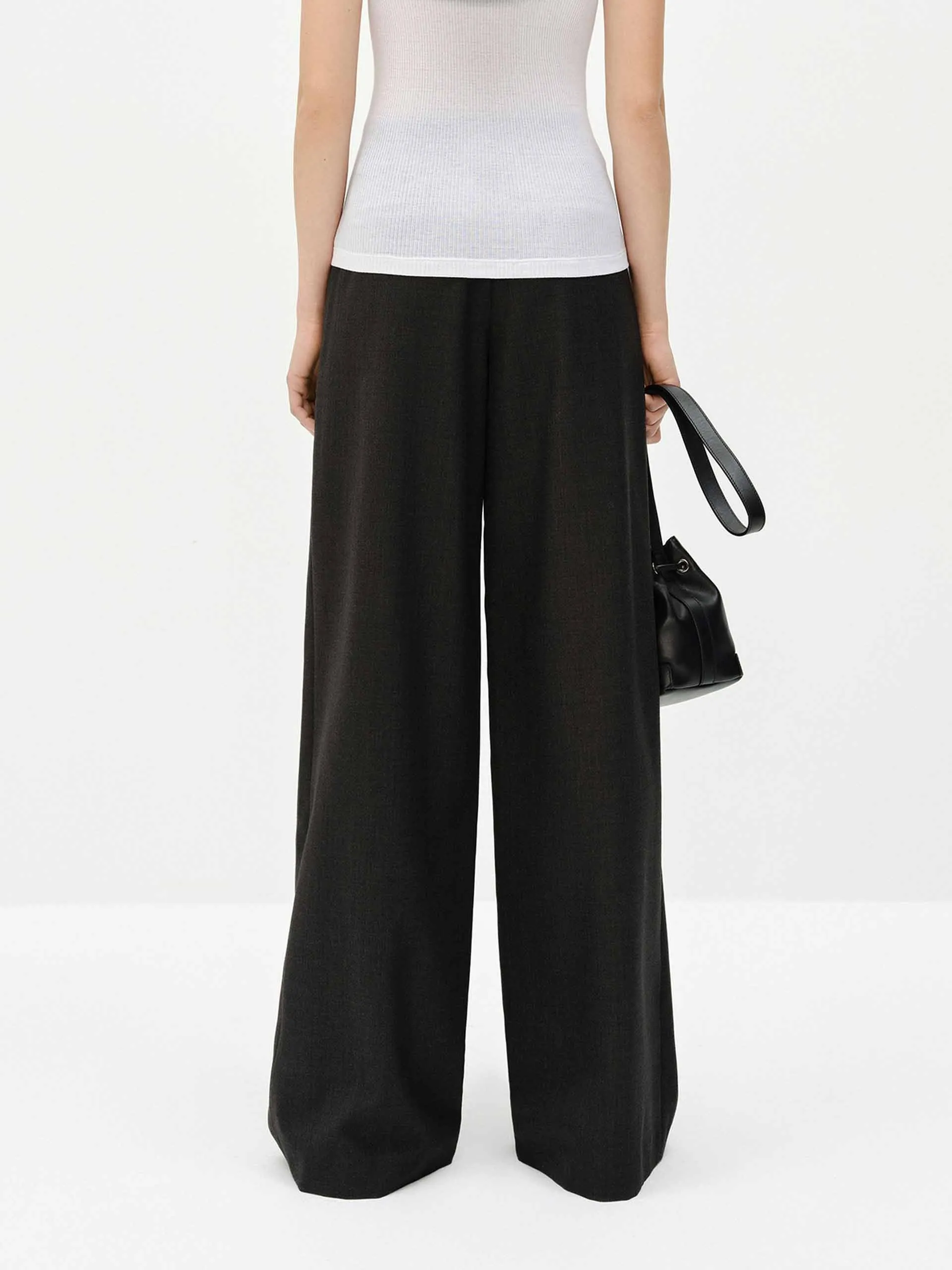 Front Pleated Relaxed Pants sold by Mo&Co product image thumbnail 3
