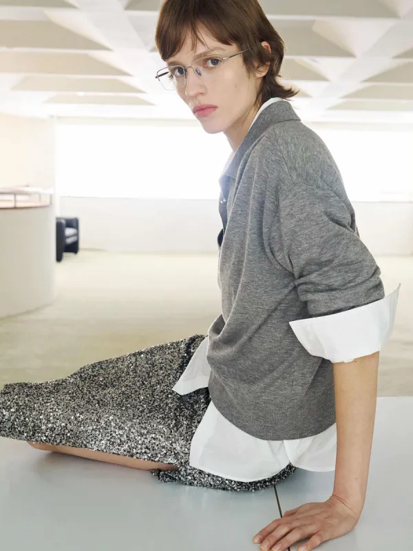 Wool Blend Sweater Set sold by Mo&Co