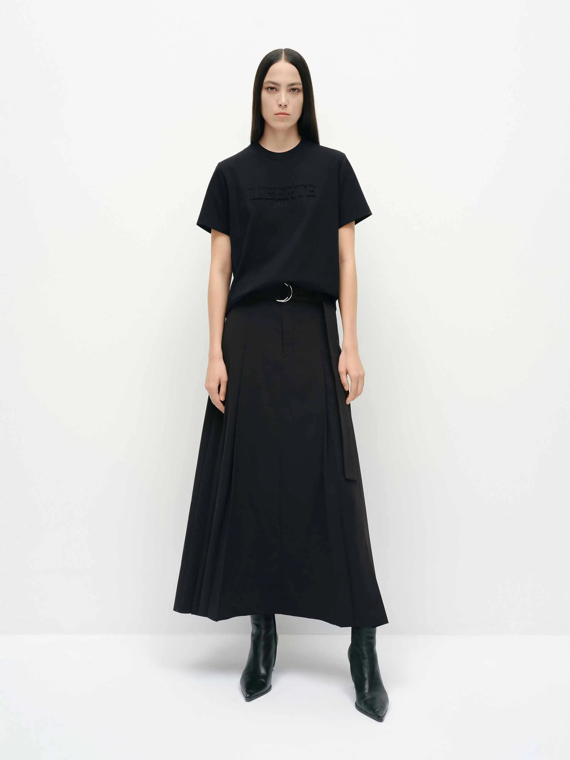 Front Letter Cotton T-shirt sold by Mo&Co product image thumbnail 2