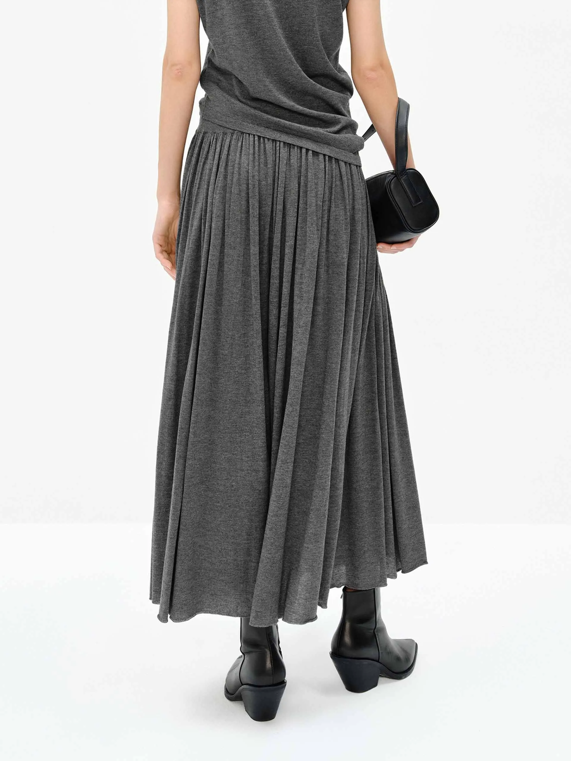 Wide Waist Pleated Skirt sold by Mo&Co product image thumbnail 3