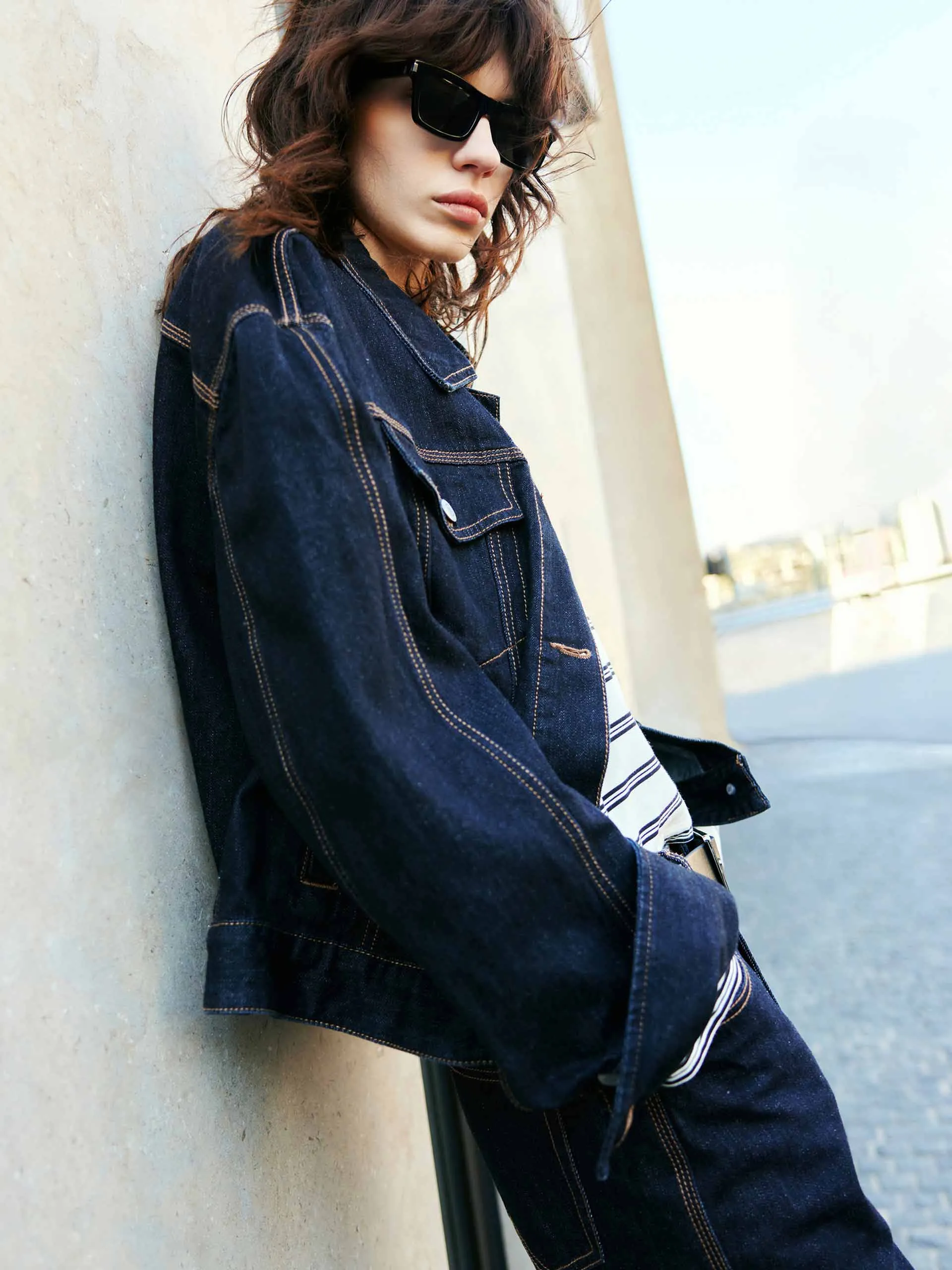 Fitted Denim Jacket sold by Mo&Co product image thumbnail 3